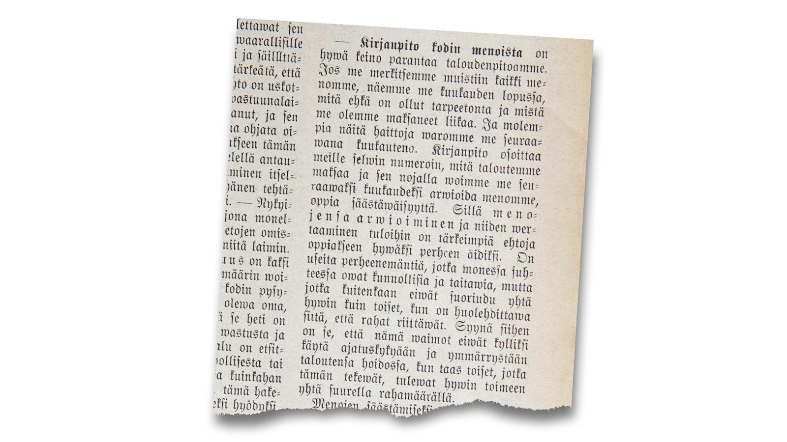 Yhteishyvän Kodin osasto