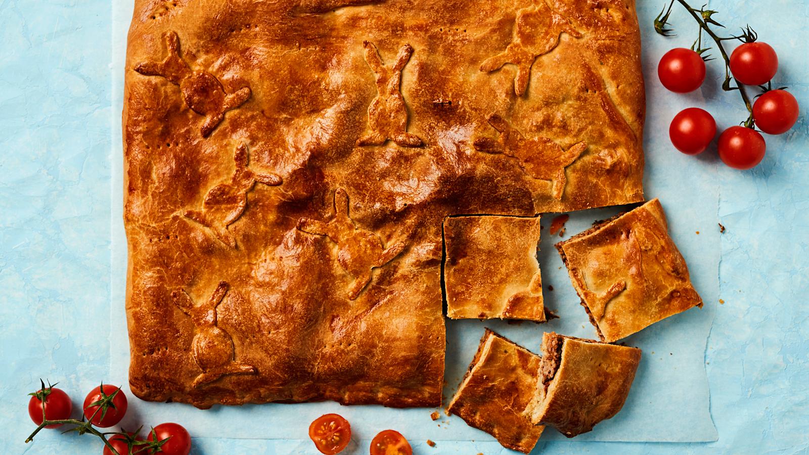 Peltilihapiirakka karitsanjauhelihasta