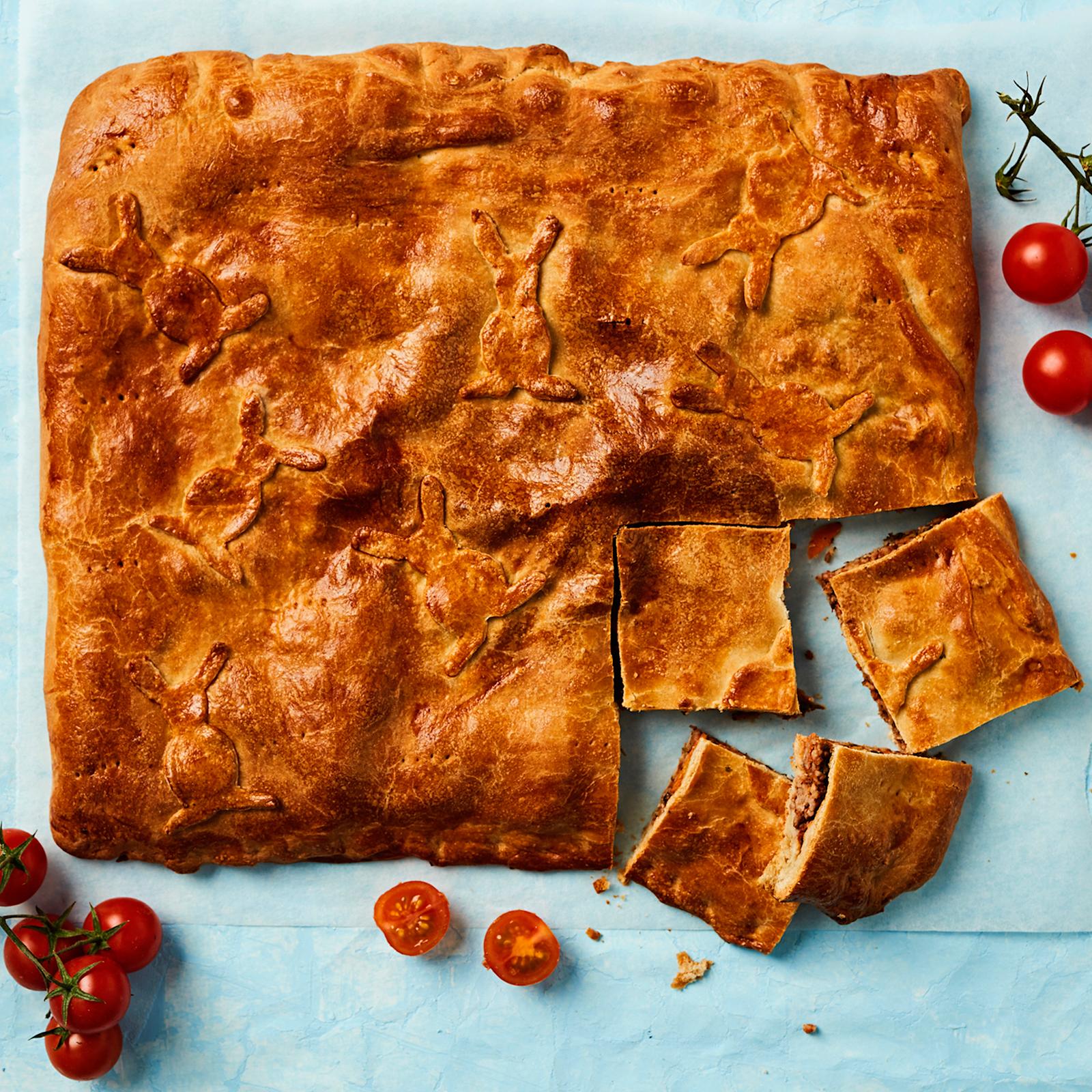 Peltilihapiirakka karitsanjauhelihasta