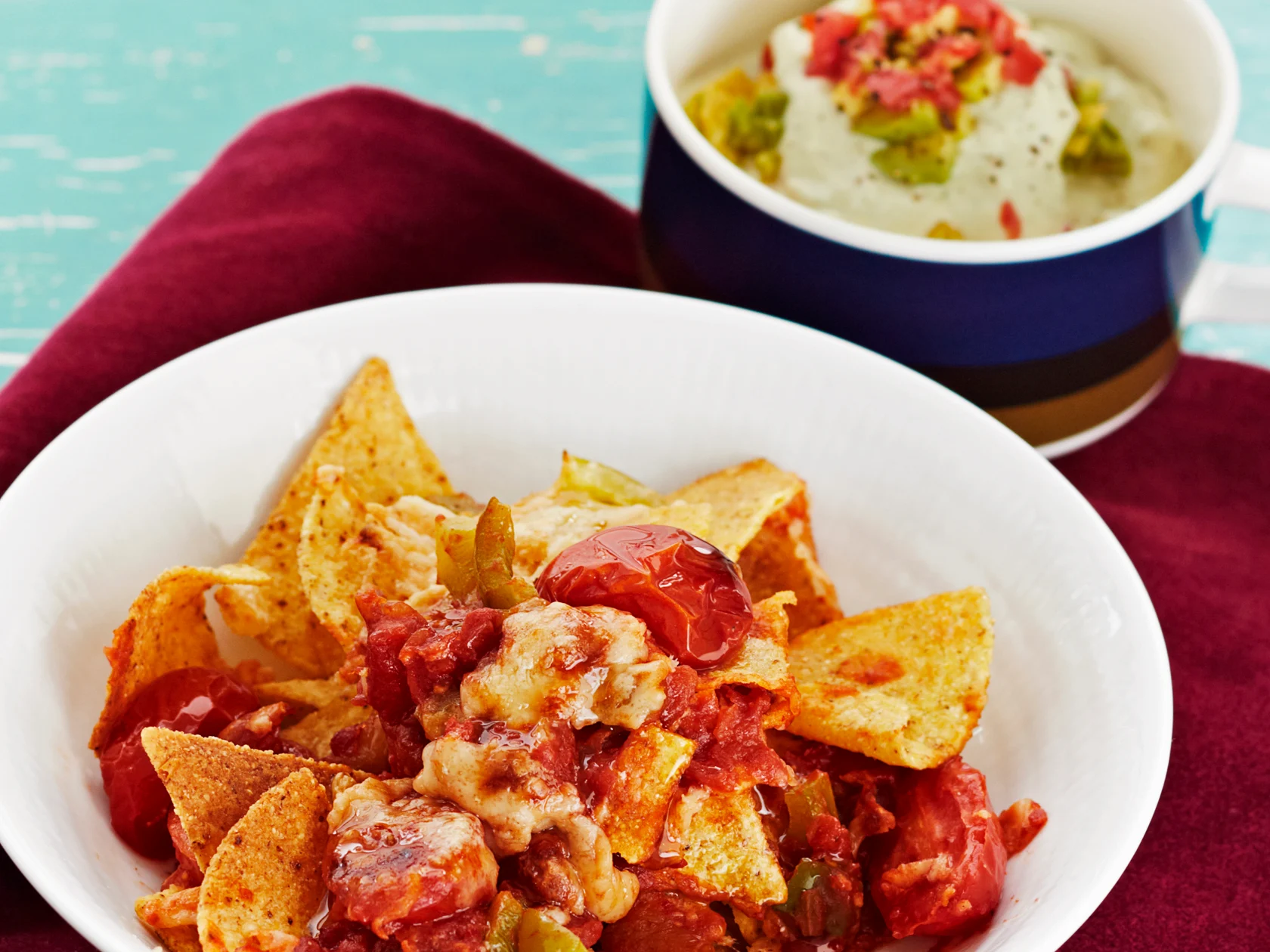 Juustogratinoidut nachot