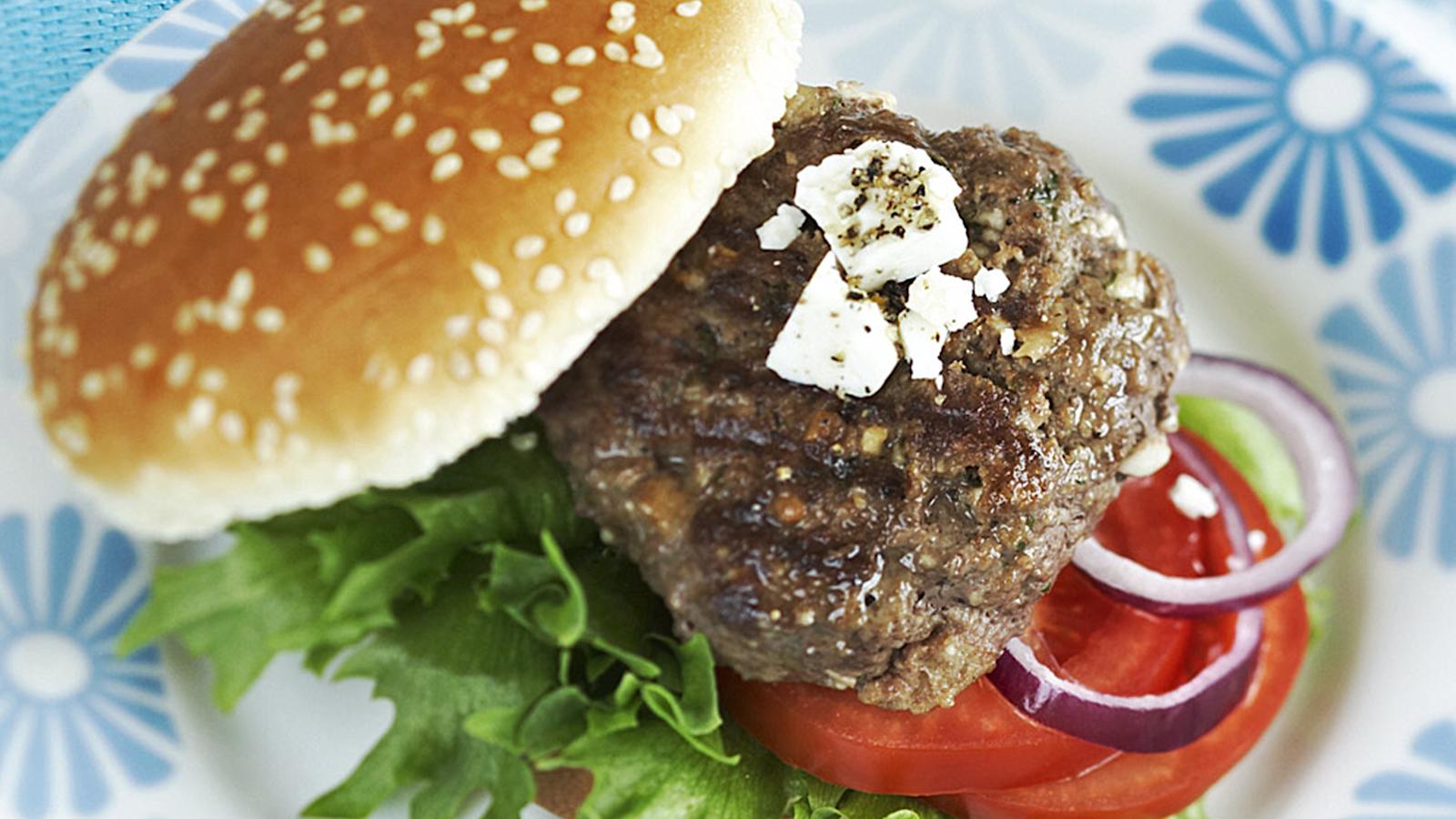 Feta-hampurilaispihvit