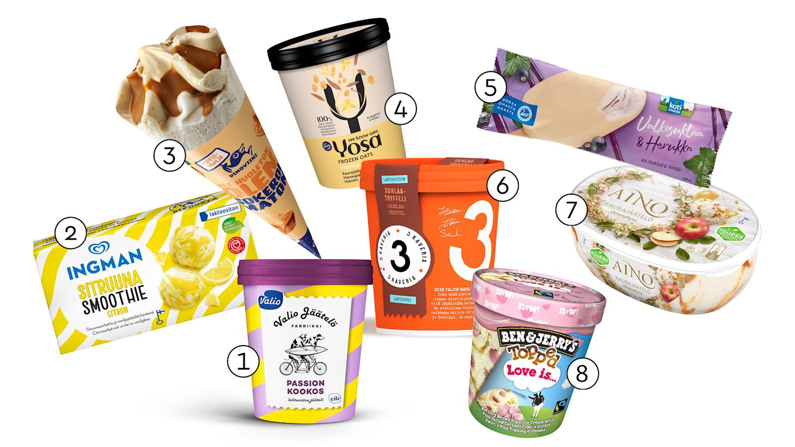 Kesän 2019 uutuusjäätelöt