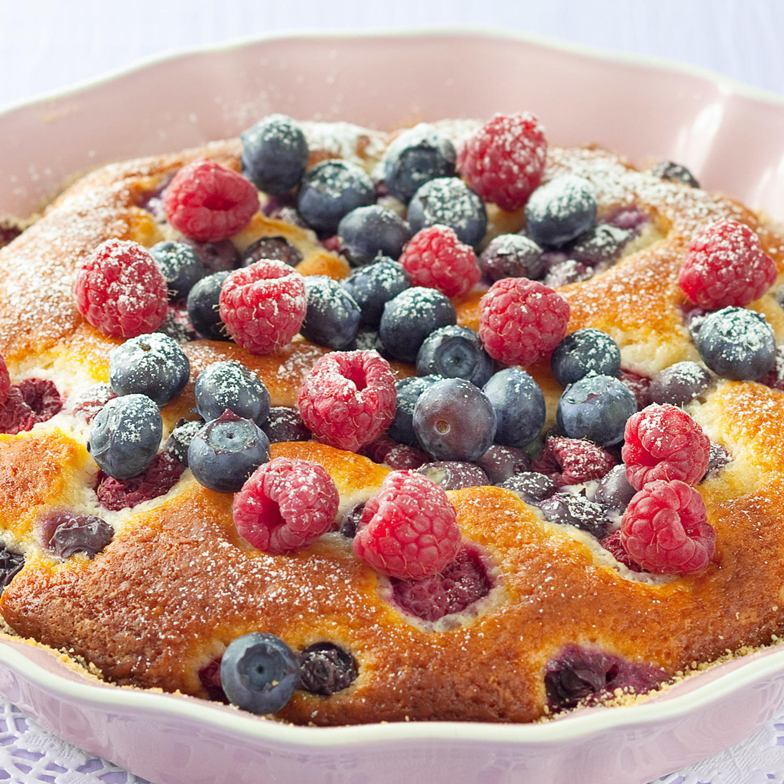 Nopea marjapiirakka tuoreista marjoista