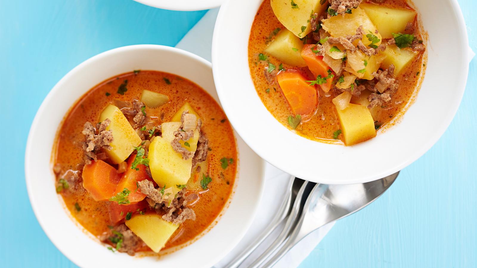 Koskenlaskija jauhelihakeitto