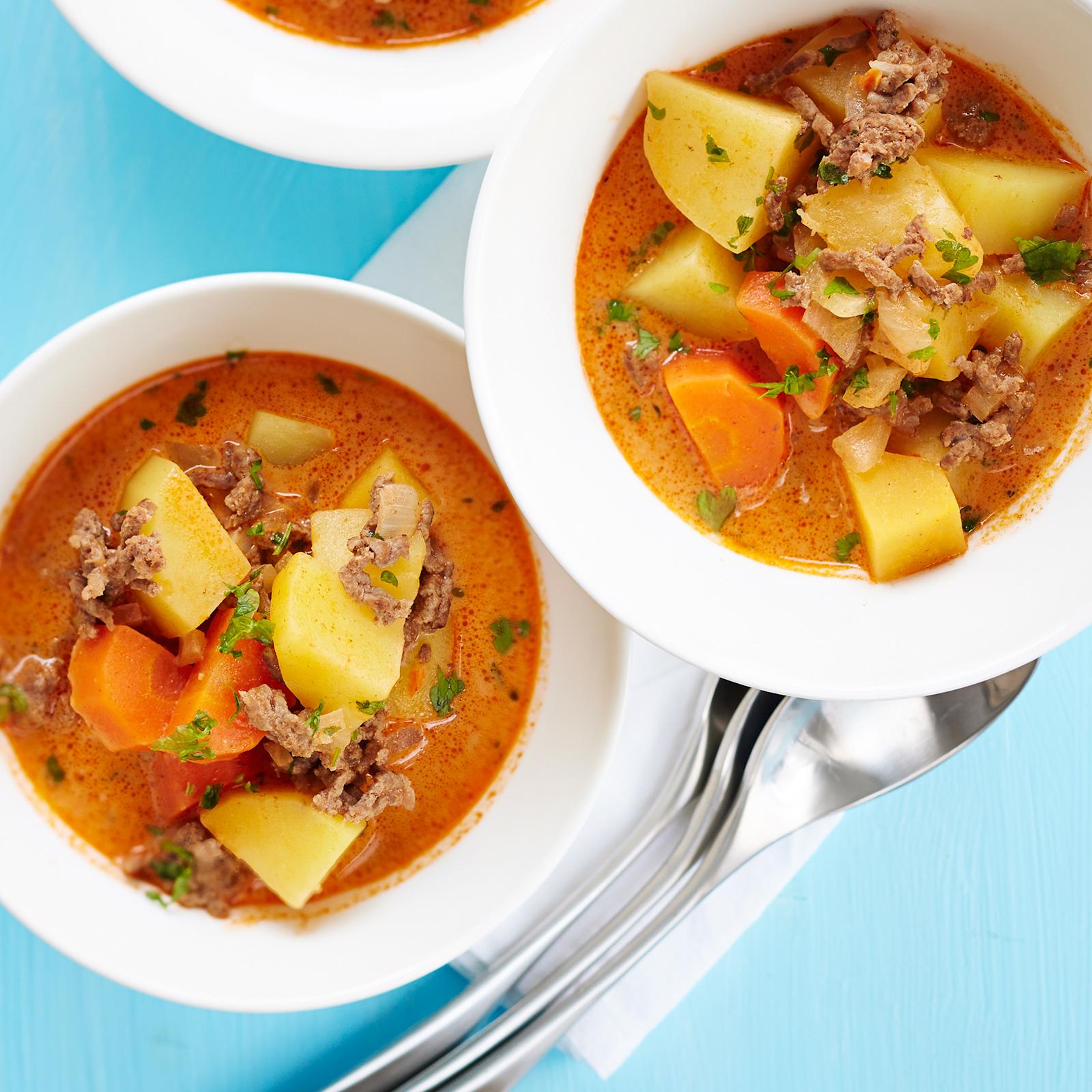 Koskenlaskija jauhelihakeitto