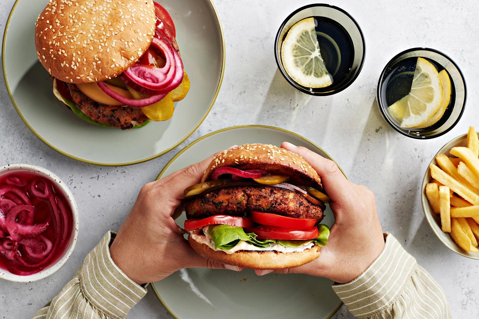 kasvishampurilaiset, kasvispihvi, papupihvi