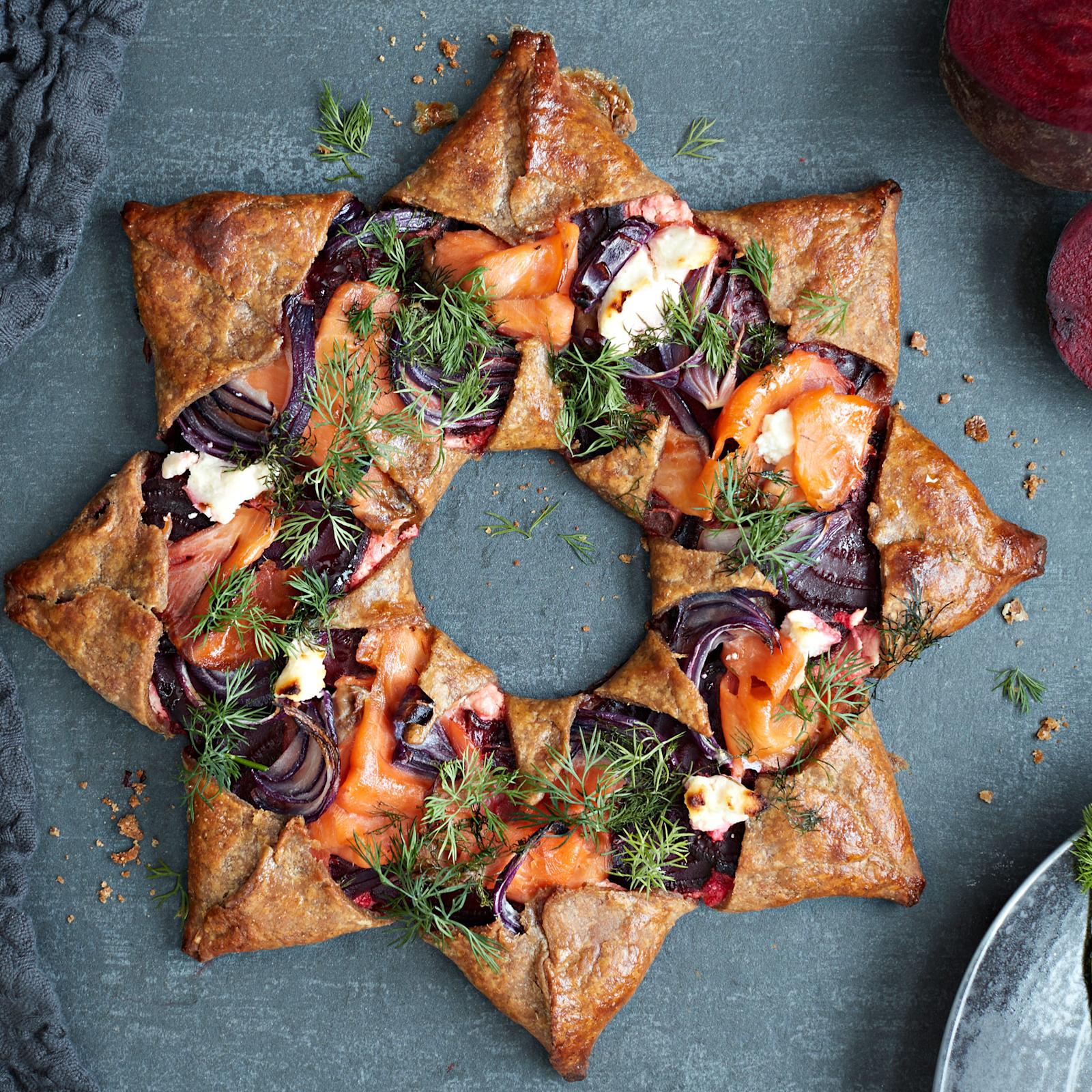 Savulohi-punajuuripiirakka