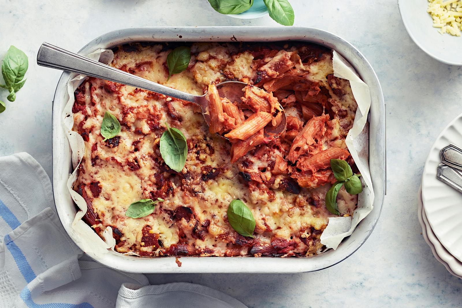 Tonnikalapasta uunissa