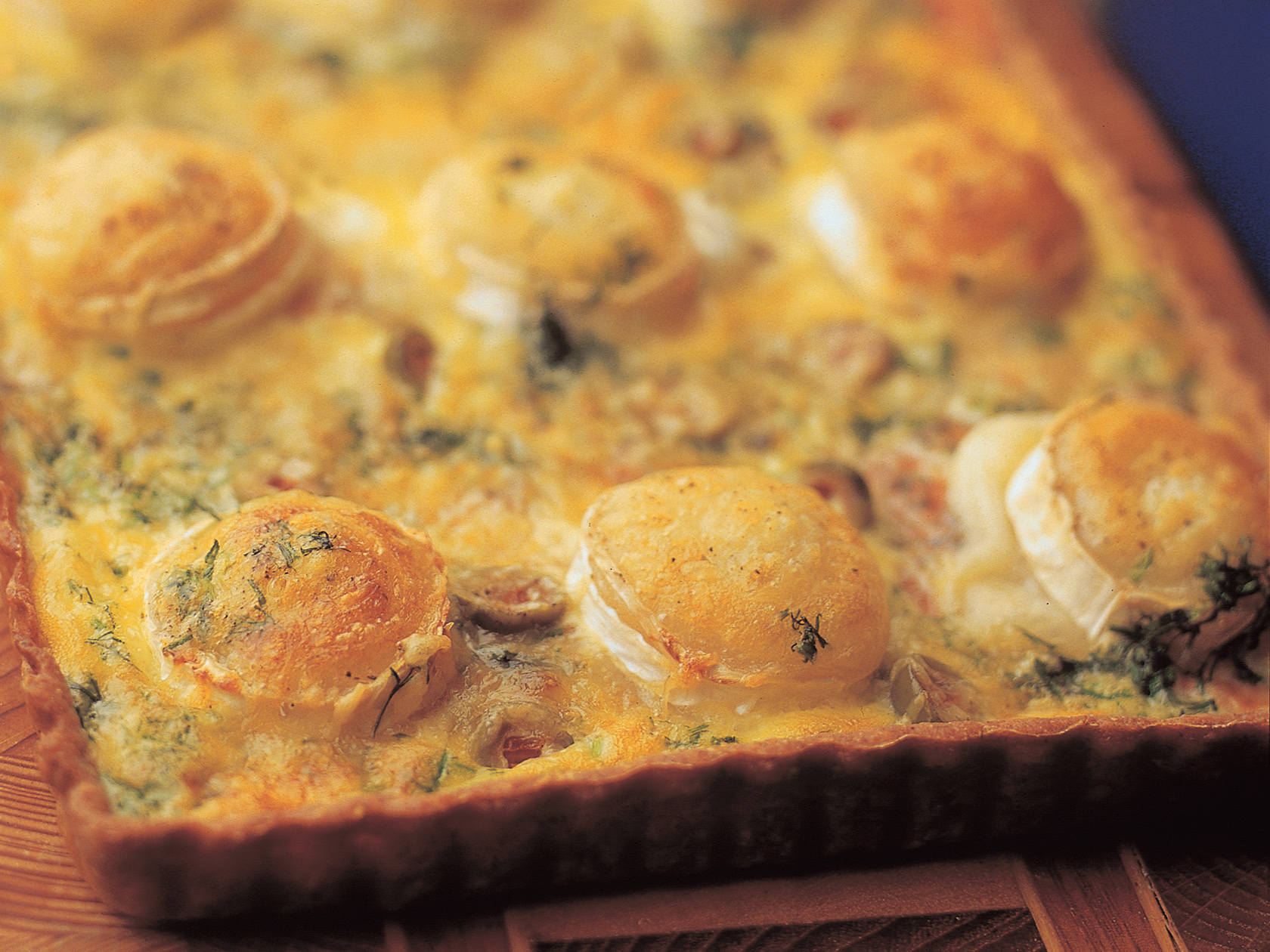 Vuohenjuusto-lohipiiras