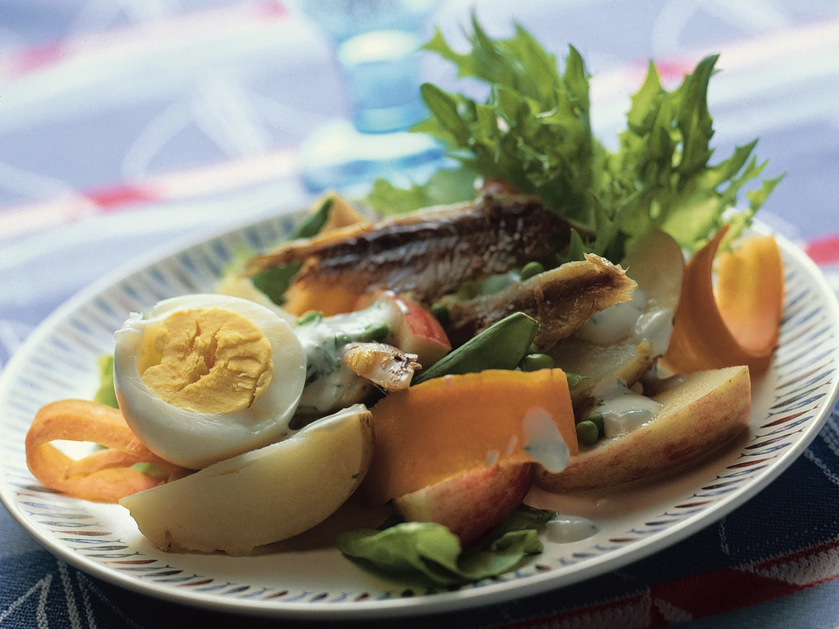 Savusilakkasalaatti ja kermaviilikastike