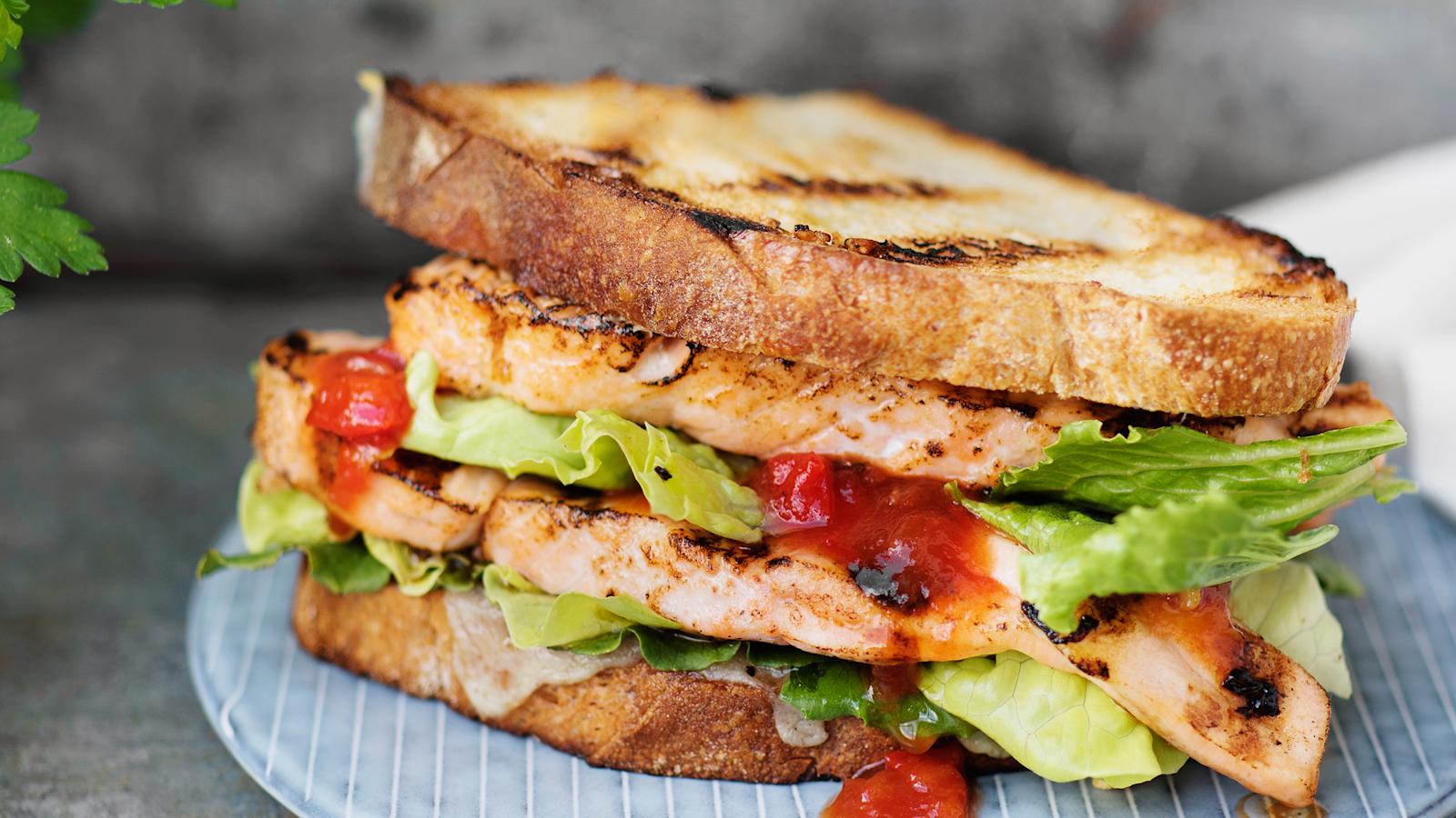 Grillattu lohileipä