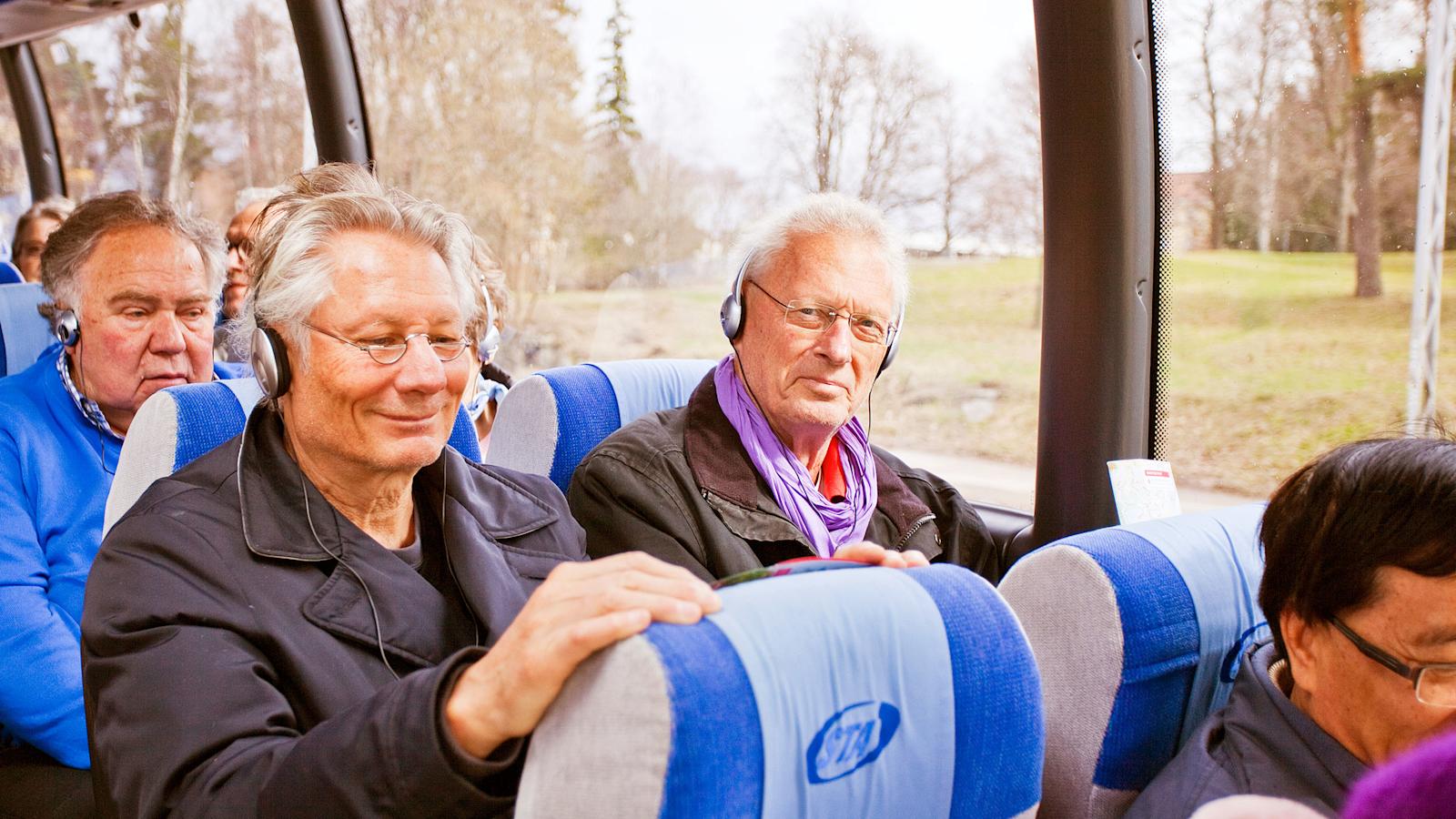 Olf Hellsten (vas.) ja Lars Malmström