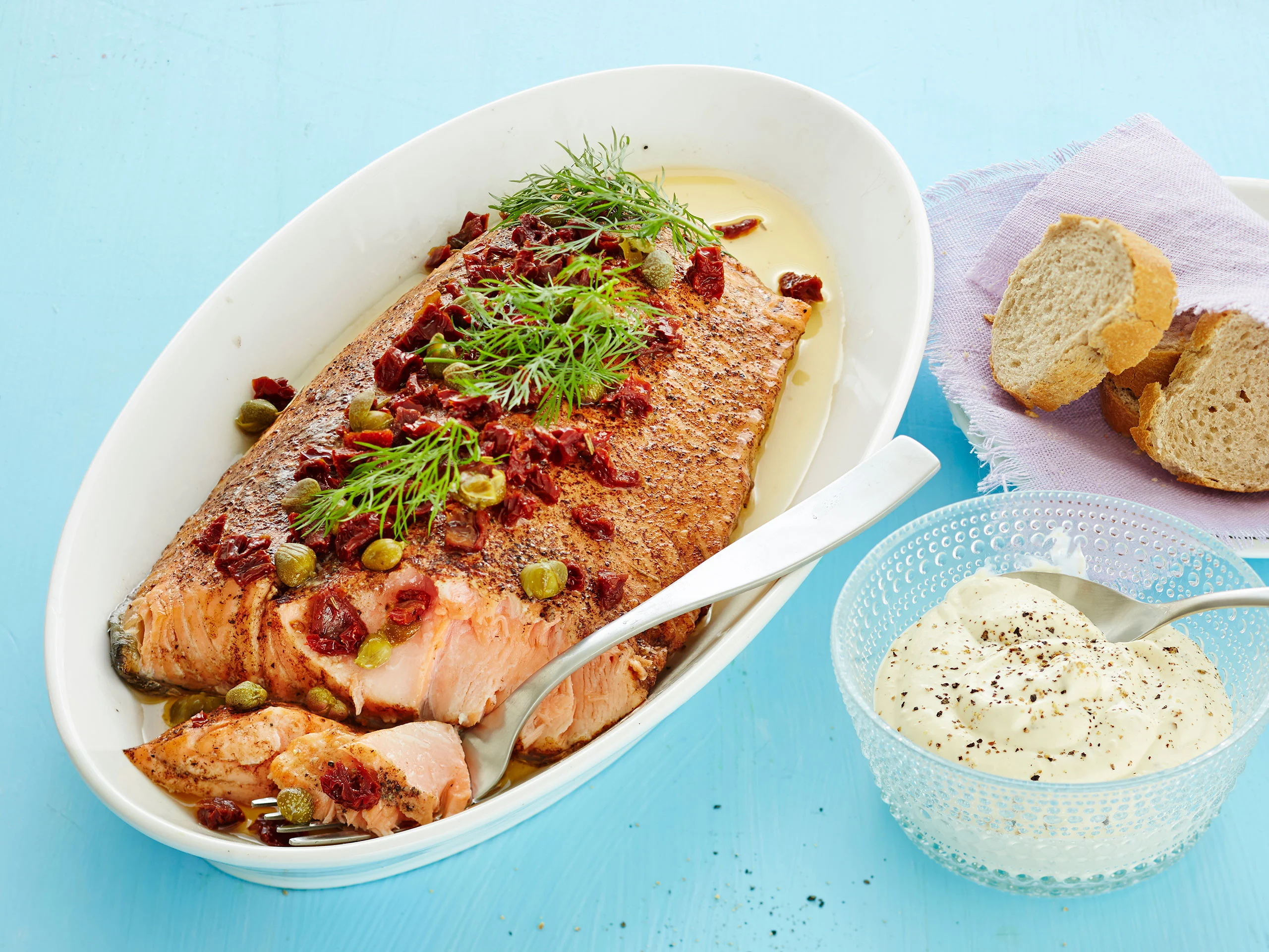 Marinoitu lohi balsamicokastikkeella