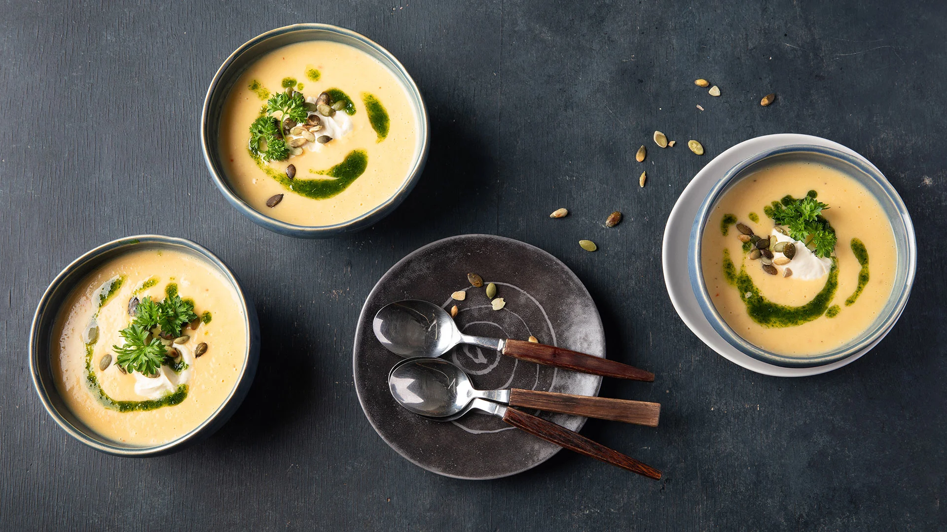 Paahdettu kurpitsasosekeitto