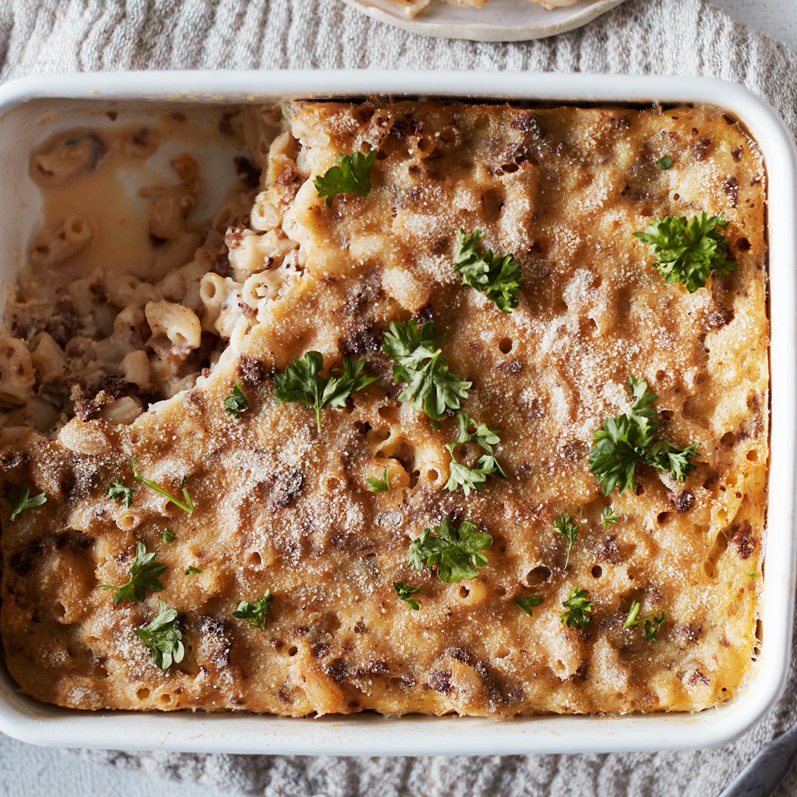 Soijamakaronilaatikko