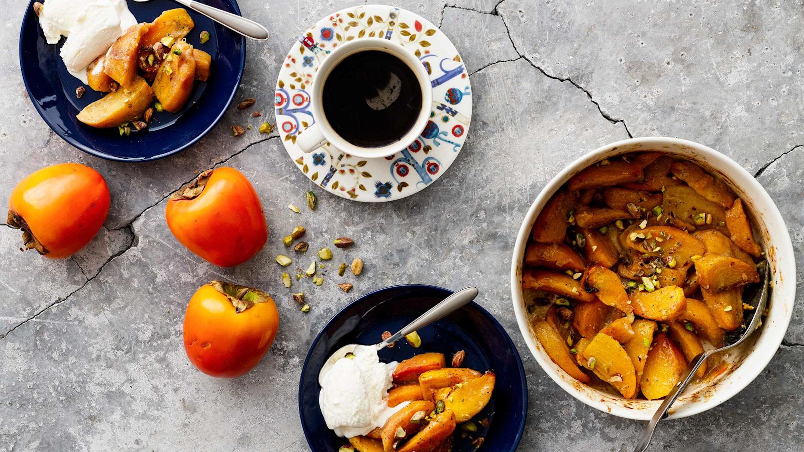 Persimon-kardemummapaistos resepti