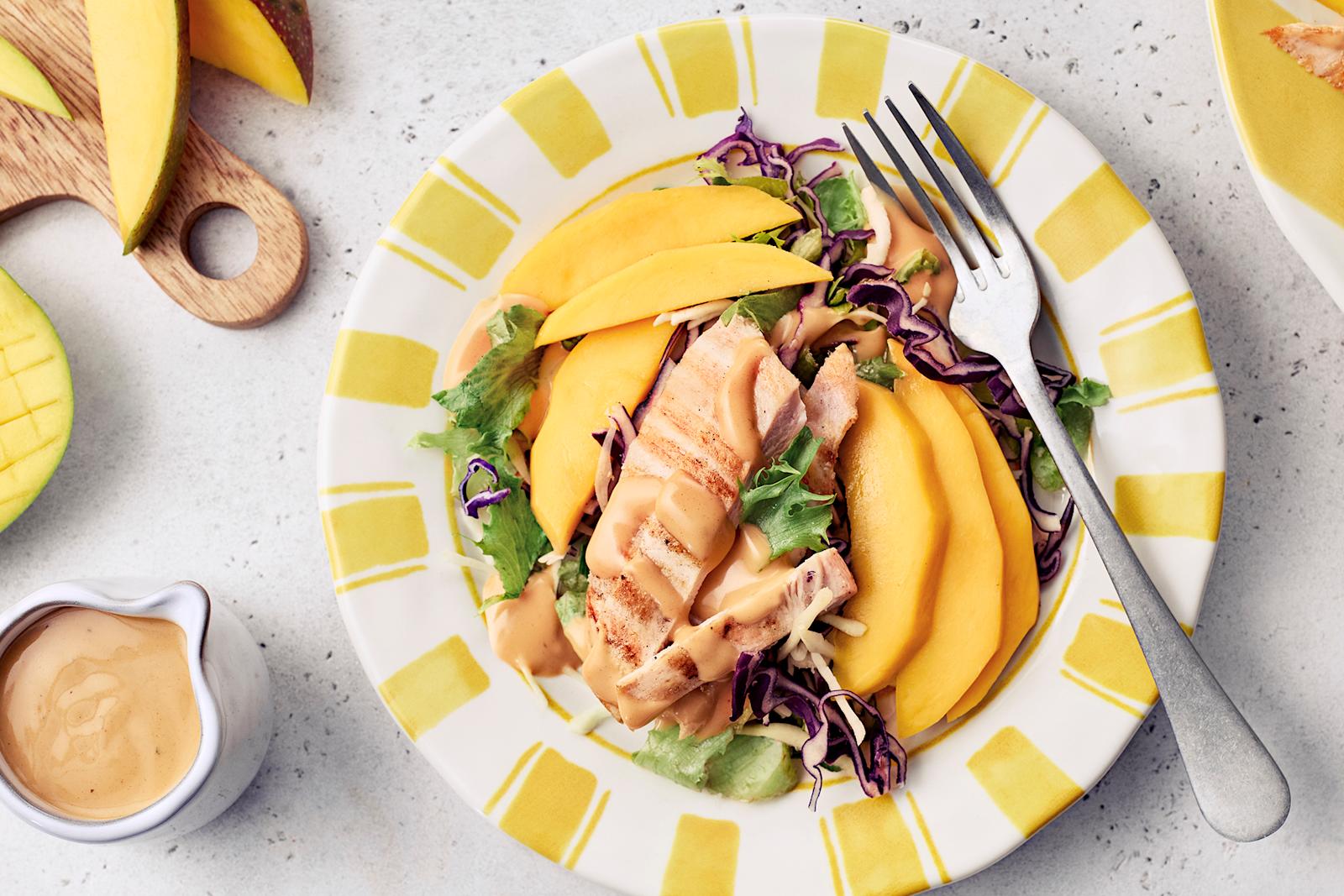 Helppo ja nopea kanasalaatti