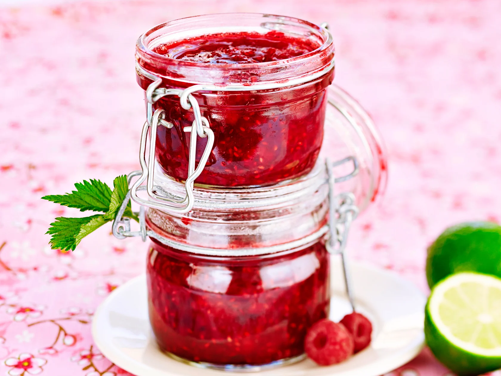 Vadelma-limettimarmeladi