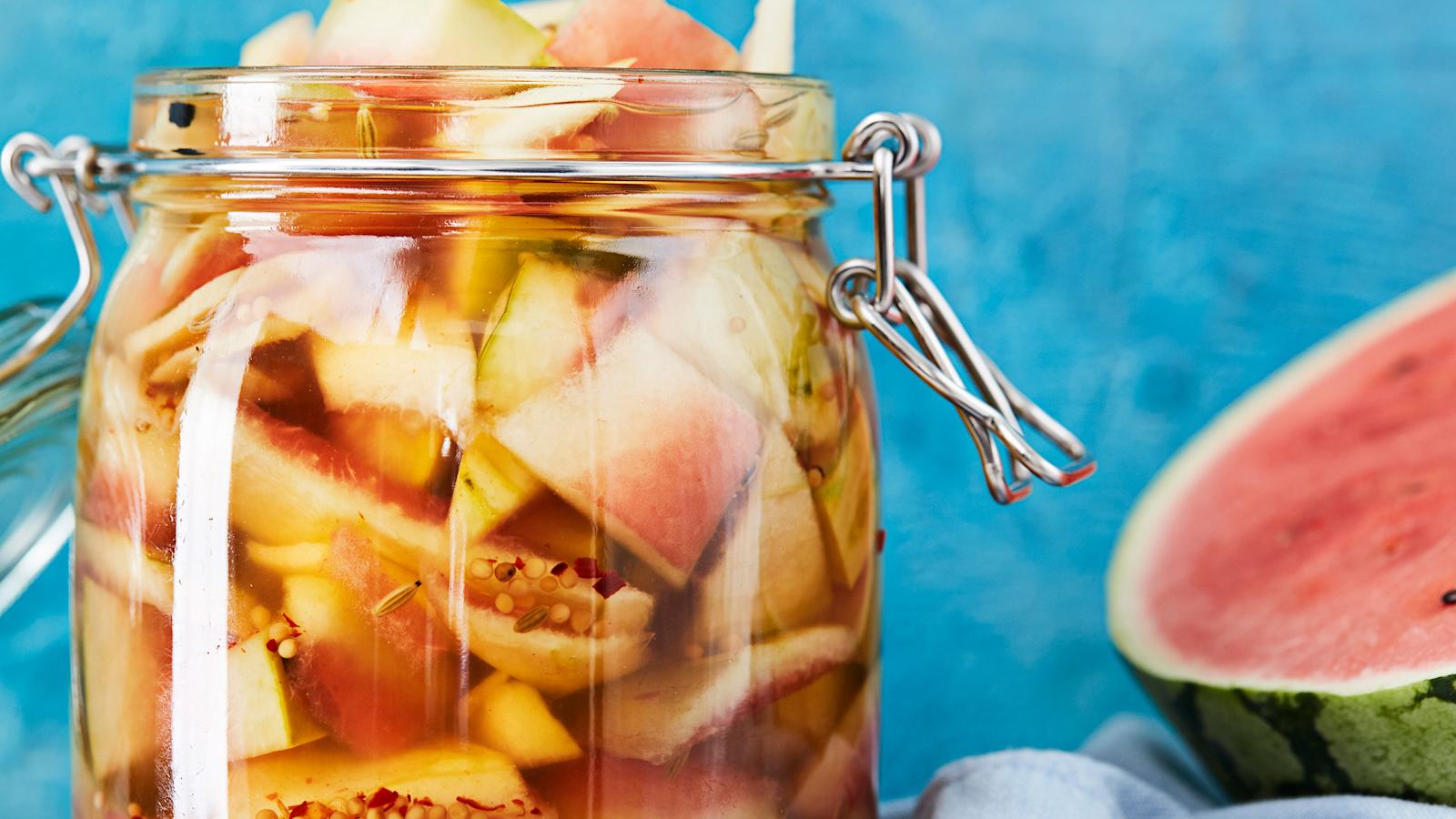 Pikkelöity vesimelonin kuori