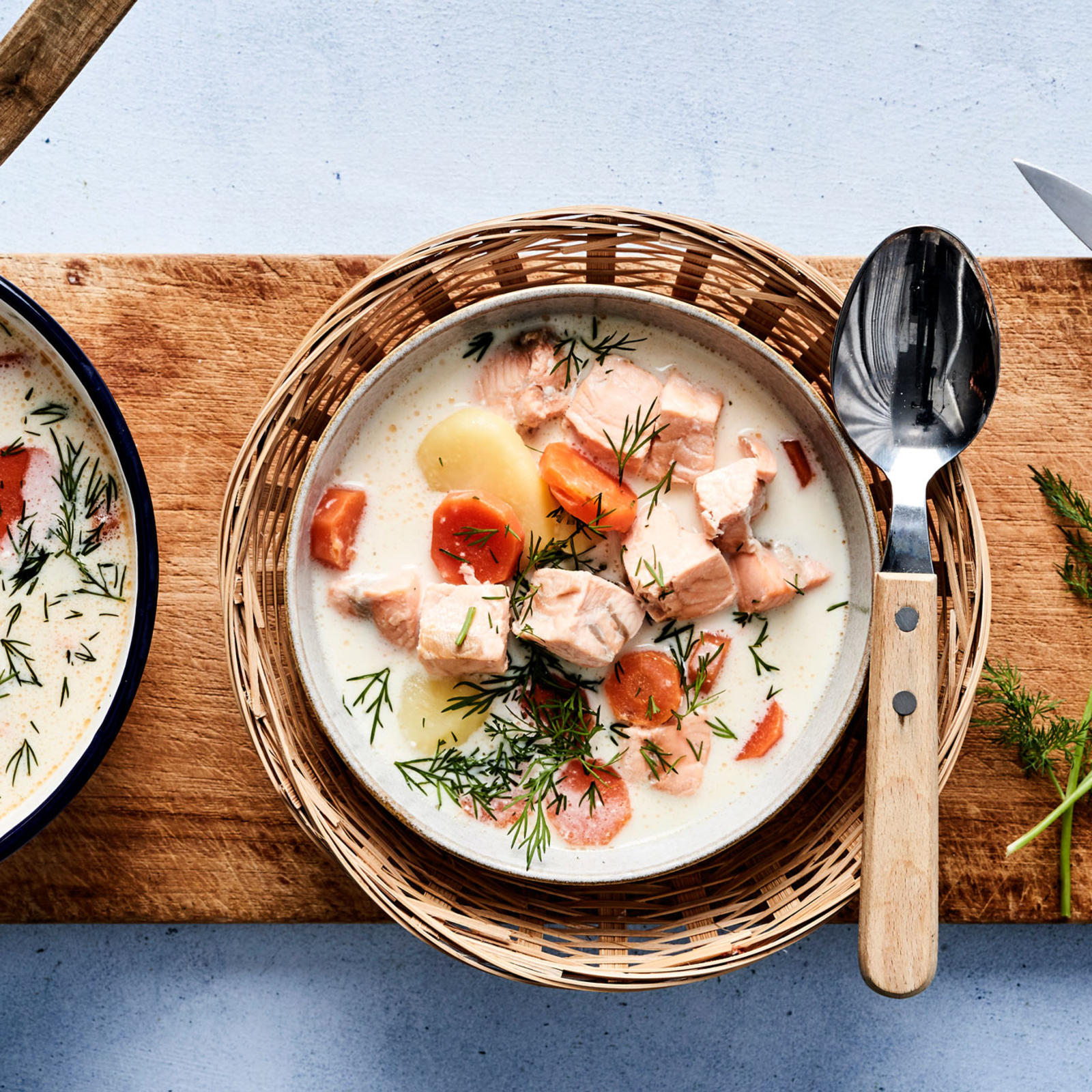 Juustoinen lohikeitto