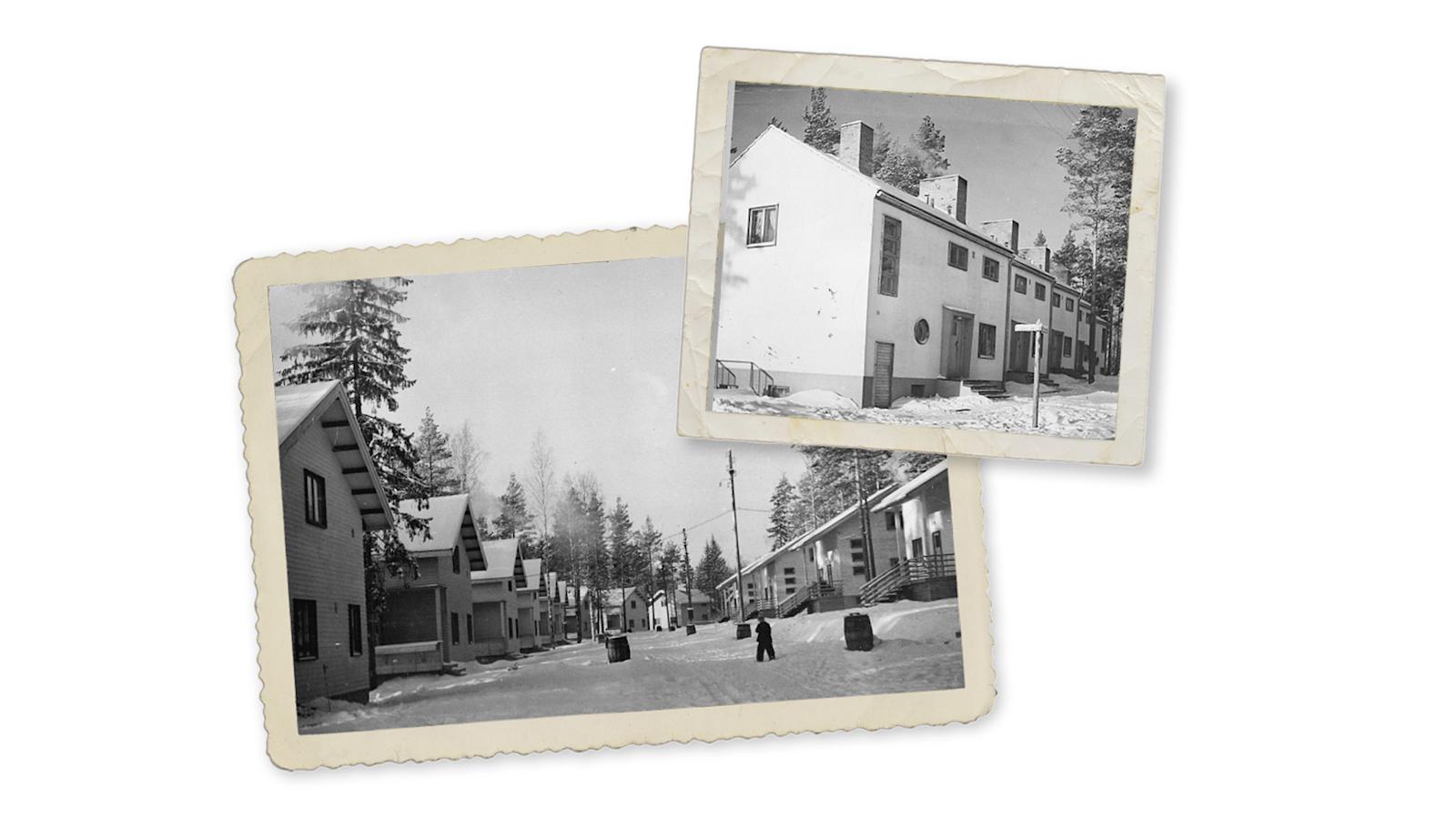 1946–1947 valmistuneet rivitalot muistuttavat brittityylisiä townhouse-koteja. 1947–1948 talvella vesipulaa helpotettiin tuomalla käyttövesi tynnyreihin Koivistontien (sittemmin Jaakkimantien) omakotitalojen tonteille.