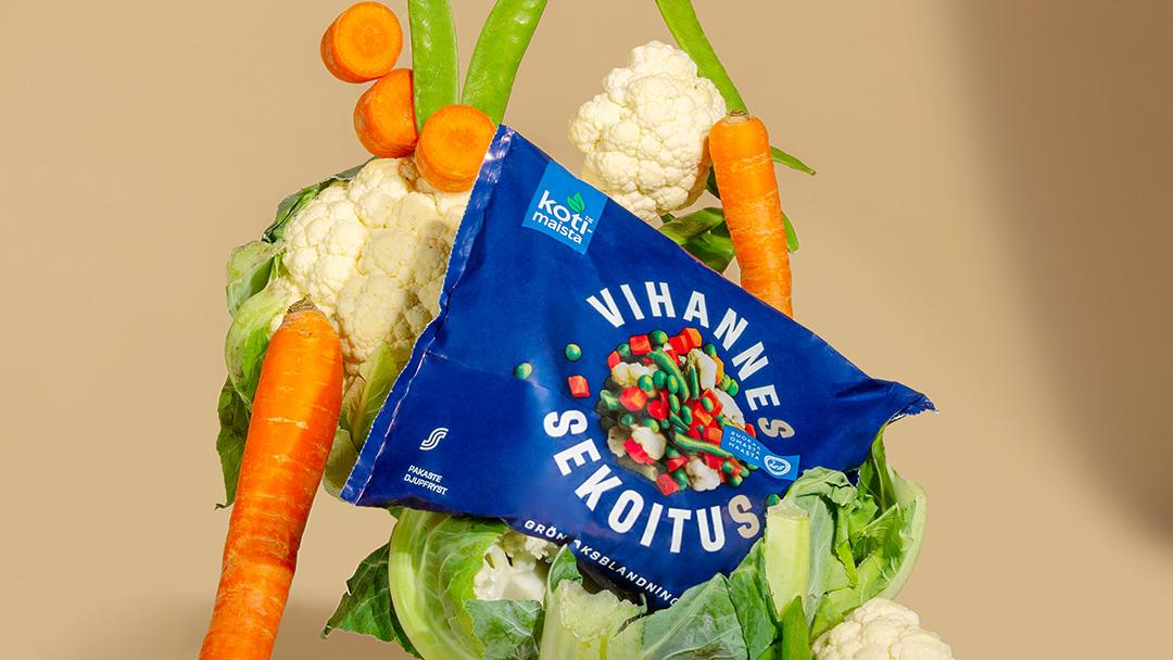 Kuvassa Kotimaista-sarjan vihannessekoitus.