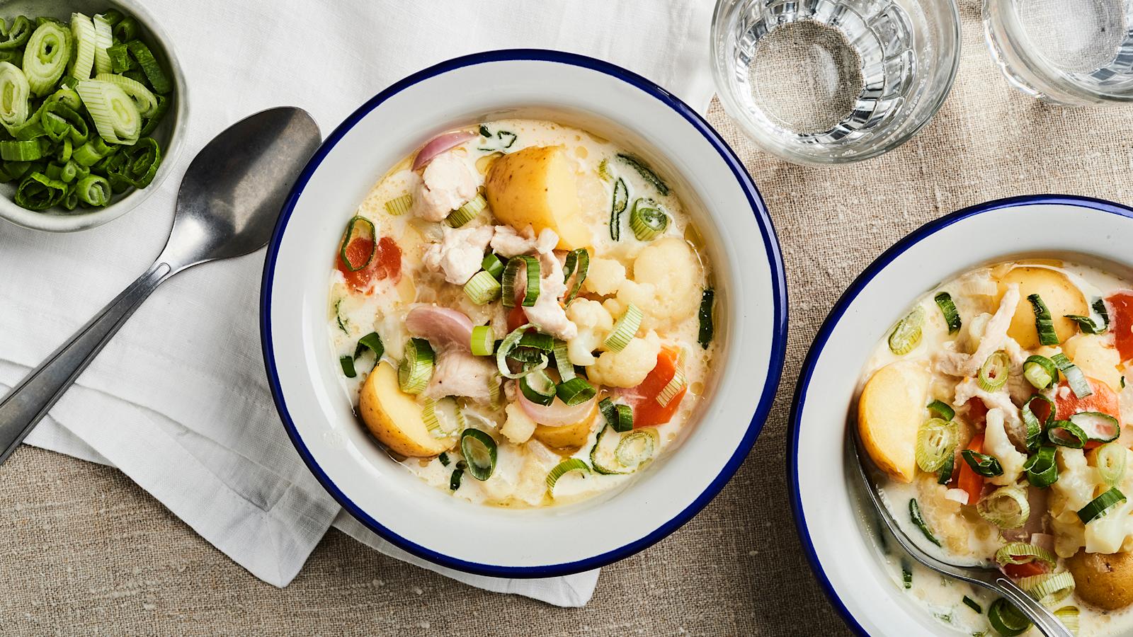 Kesäinen kanakeitto