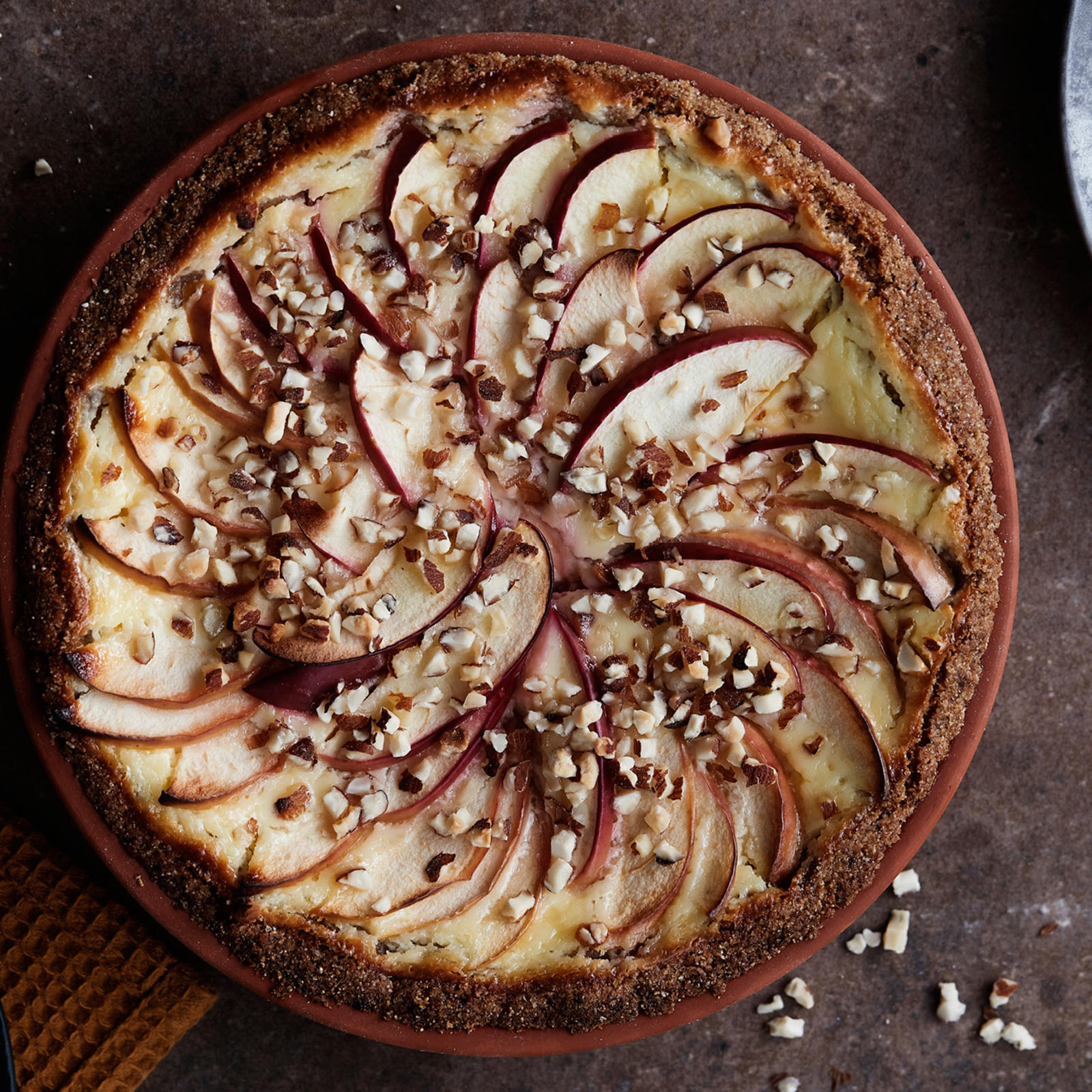 Rukiinen rahka-omenapiirakka