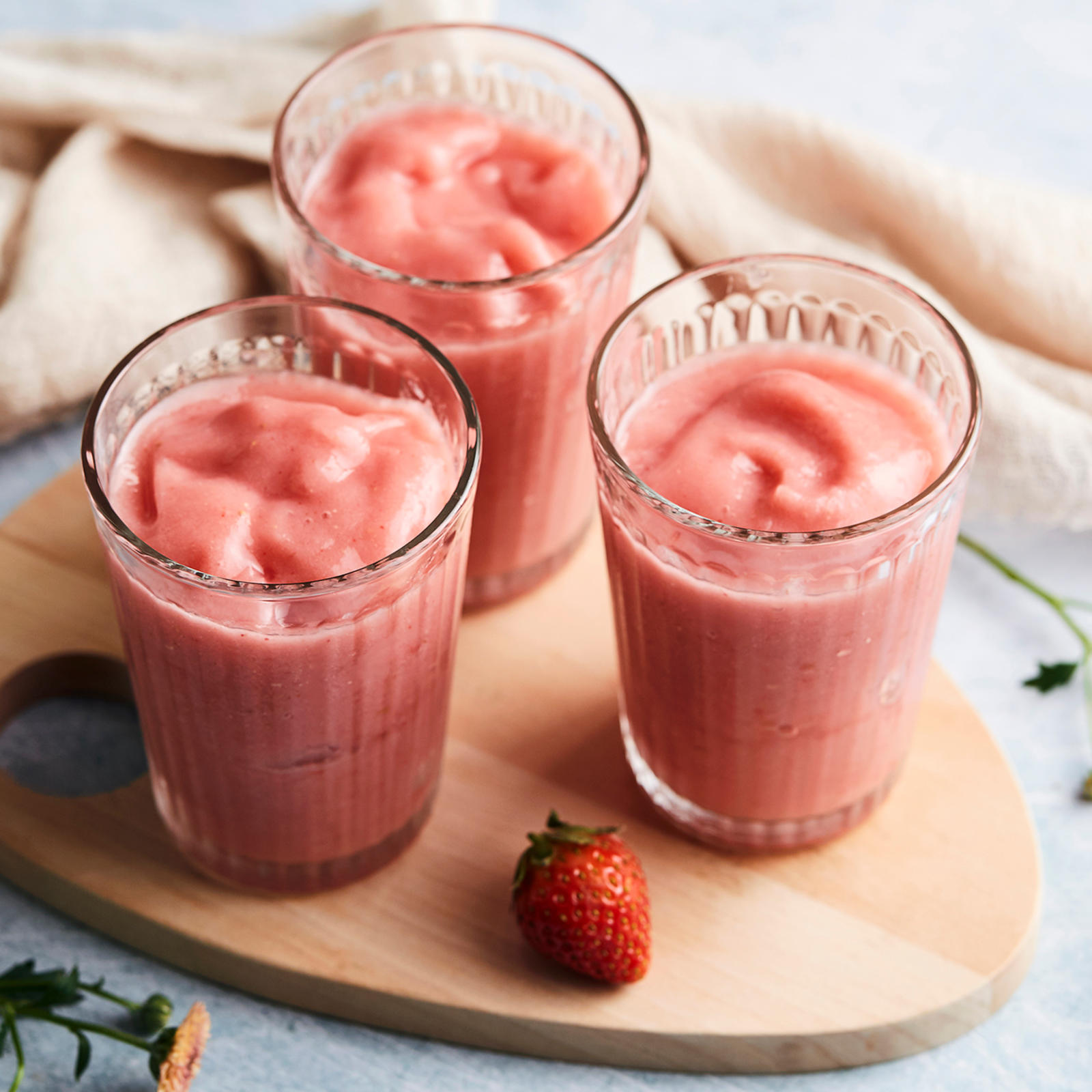 Mansikka-melonislush