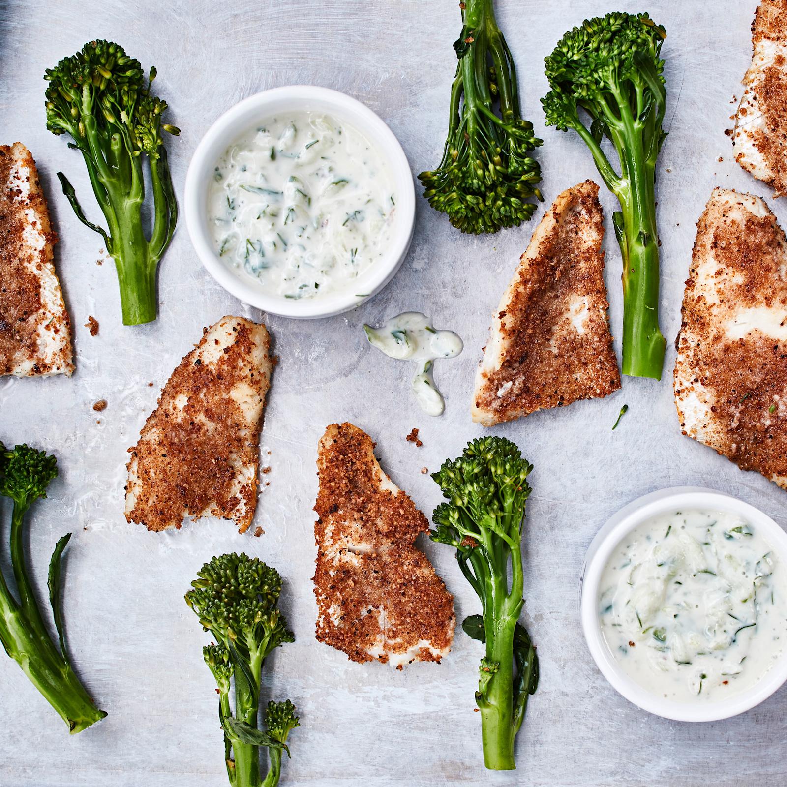 Superhelpot ahvenpuikot ja kurkkudippi