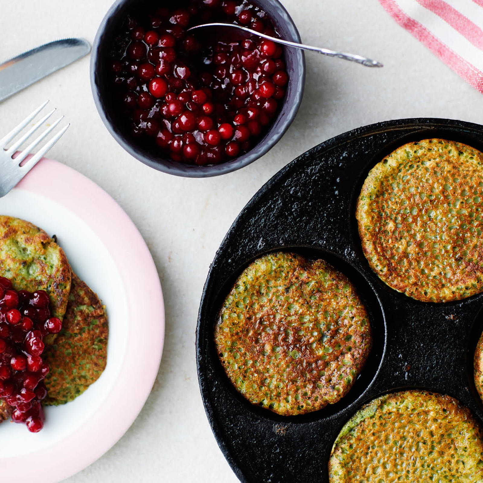 Vegaaniset pinaattiletut