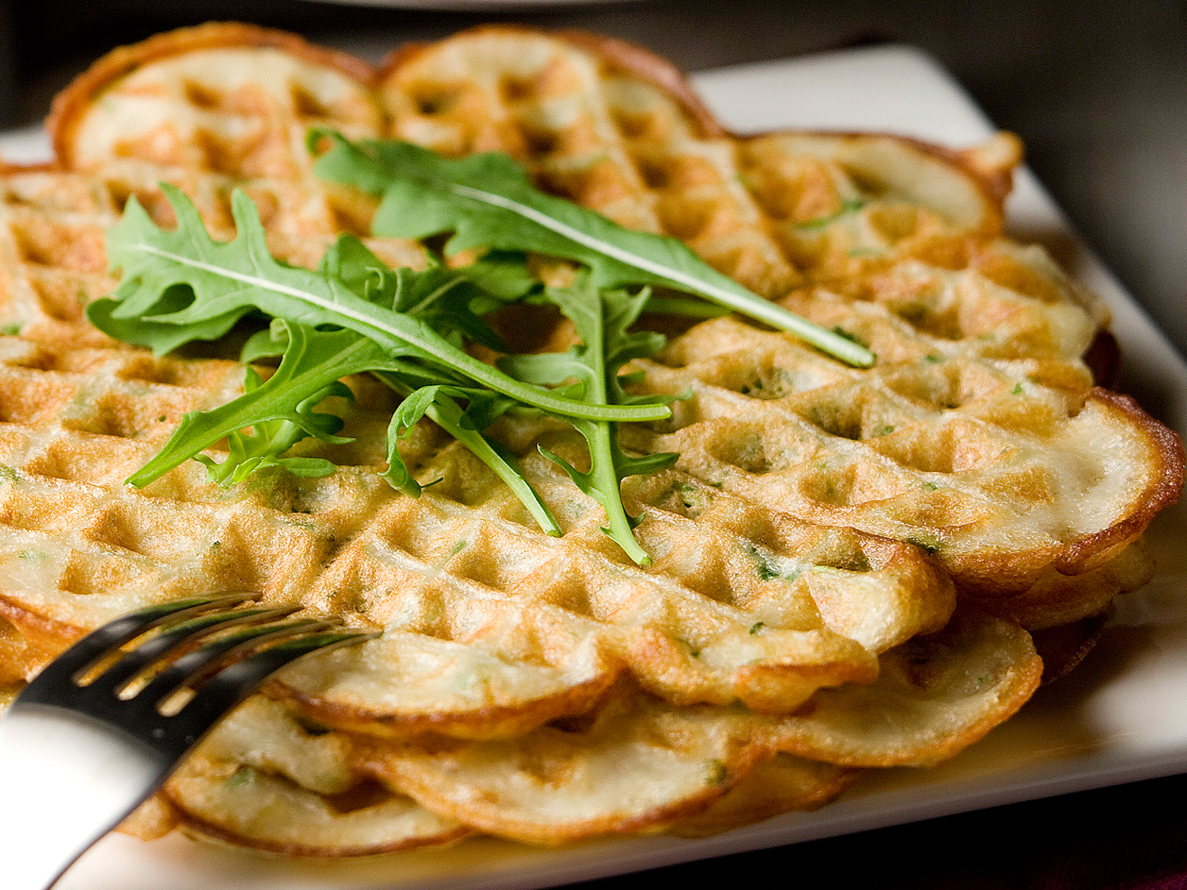 Nopeat rucolavohvelit