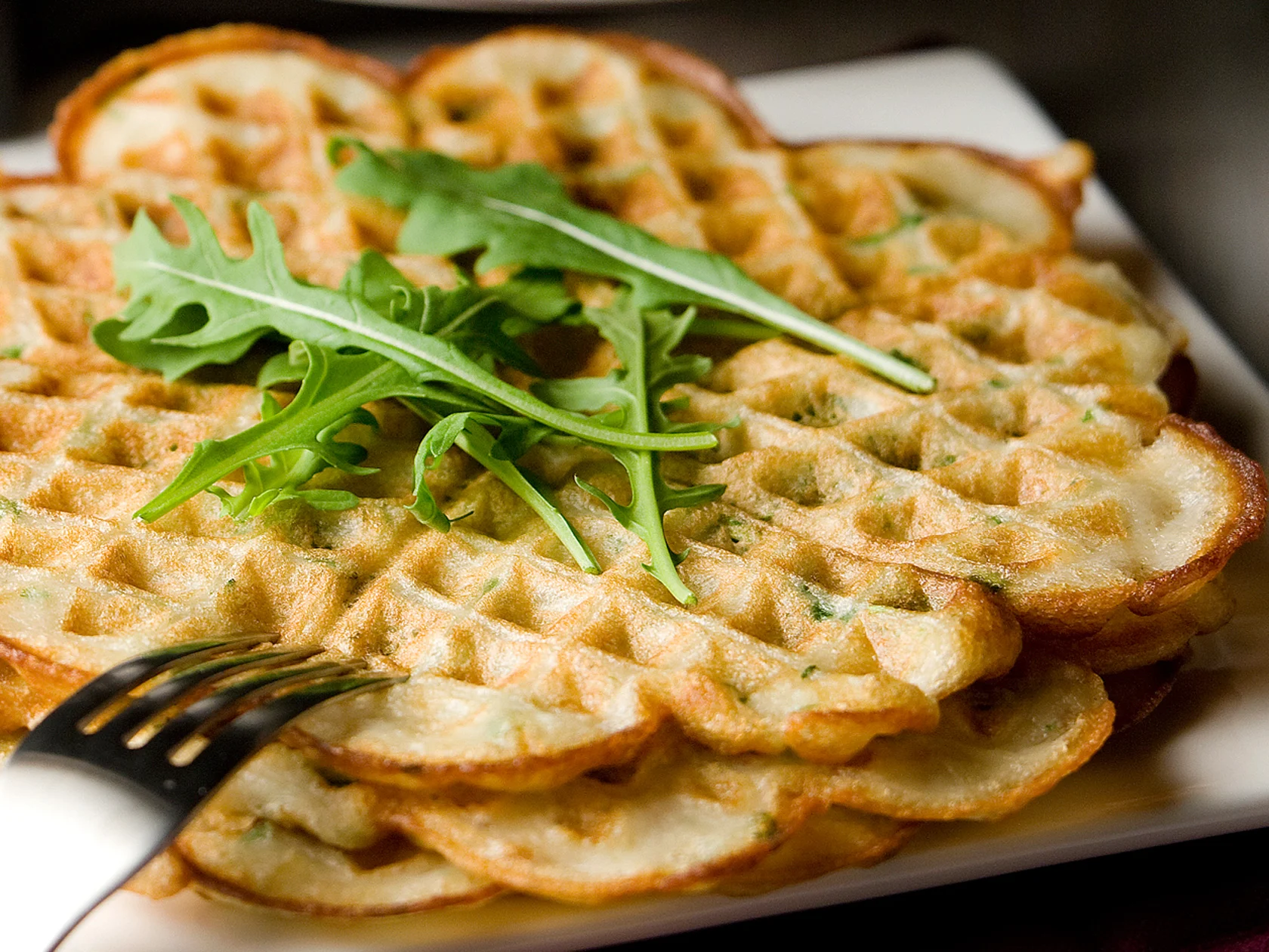 Nopeat rucolavohvelit