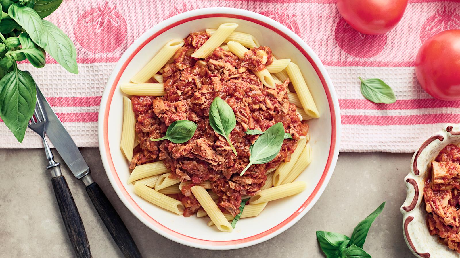 Tomaattinen tonnikalapasta