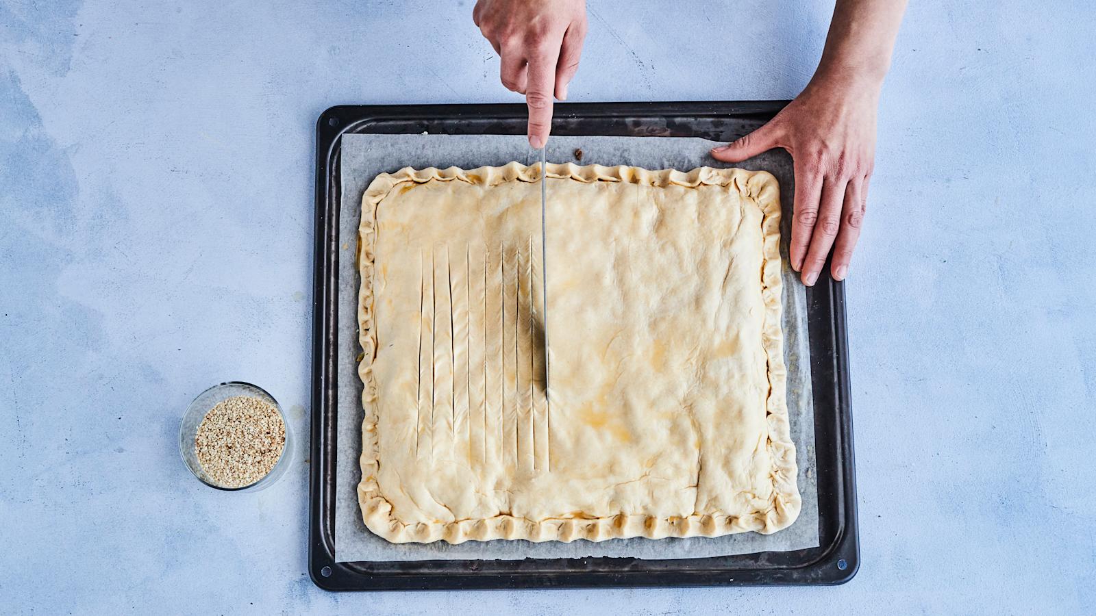 Kaali-fetapiirakka vaihe 4