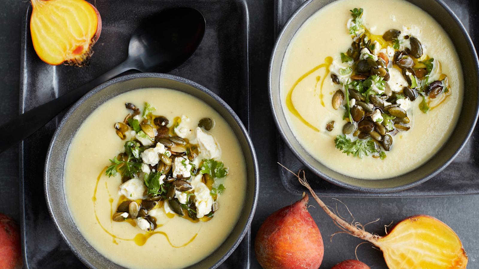 Keltajuurisosekeitto