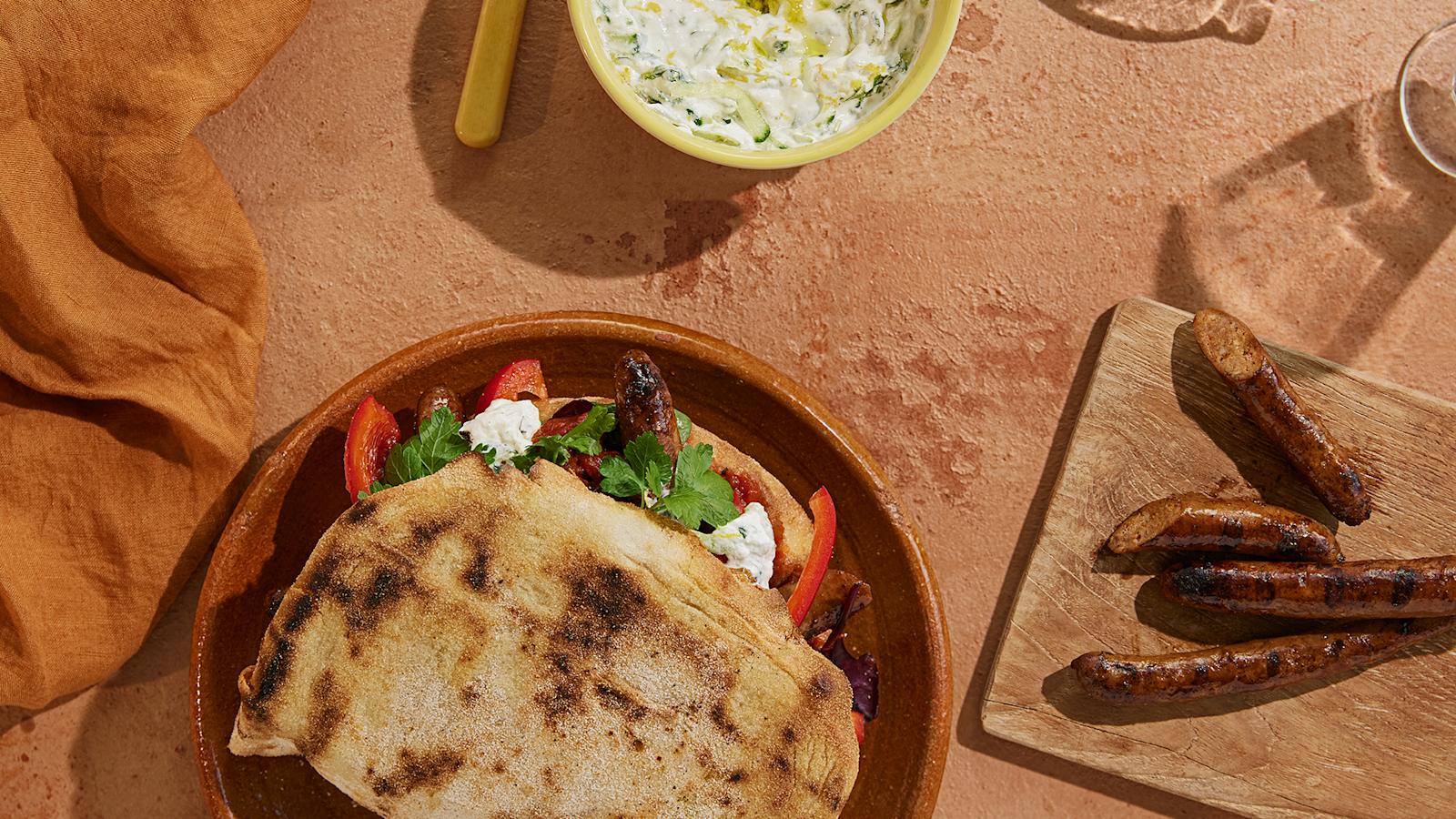 Grillileipä raakamakkaralla