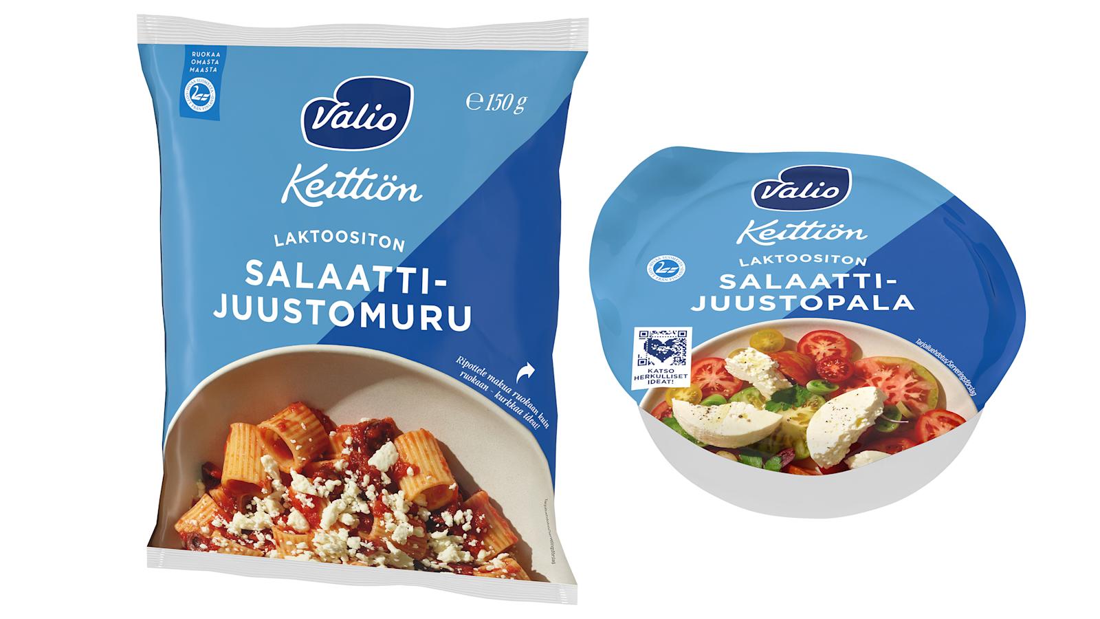 Valio Keittiön salaattijuustopala ja salaattijuustomuru