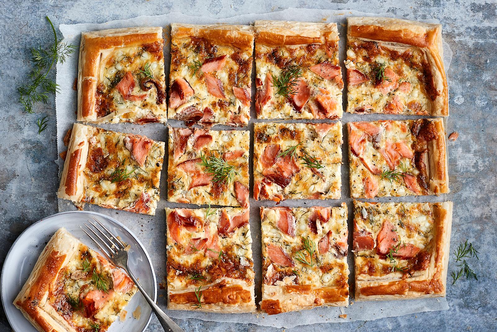 Pellillinen lohipiirakkaa