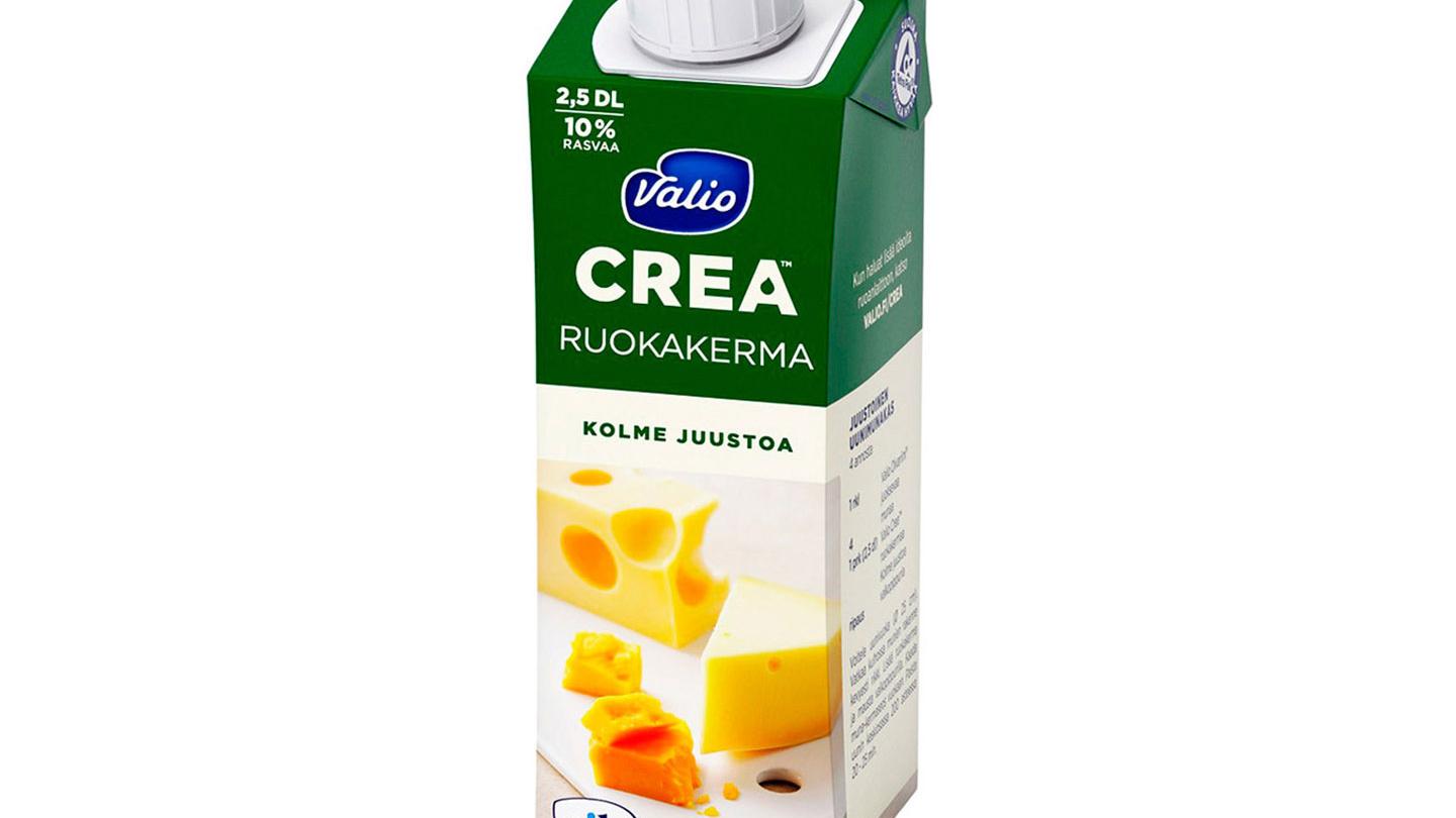 Valio Crea ruokakerma Kolme juustoa 10 % UHT laktoositon