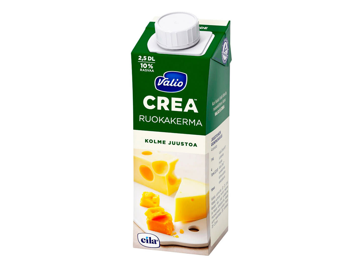 Valio Crea ruokakerma Kolme juustoa 10 % UHT laktoositon