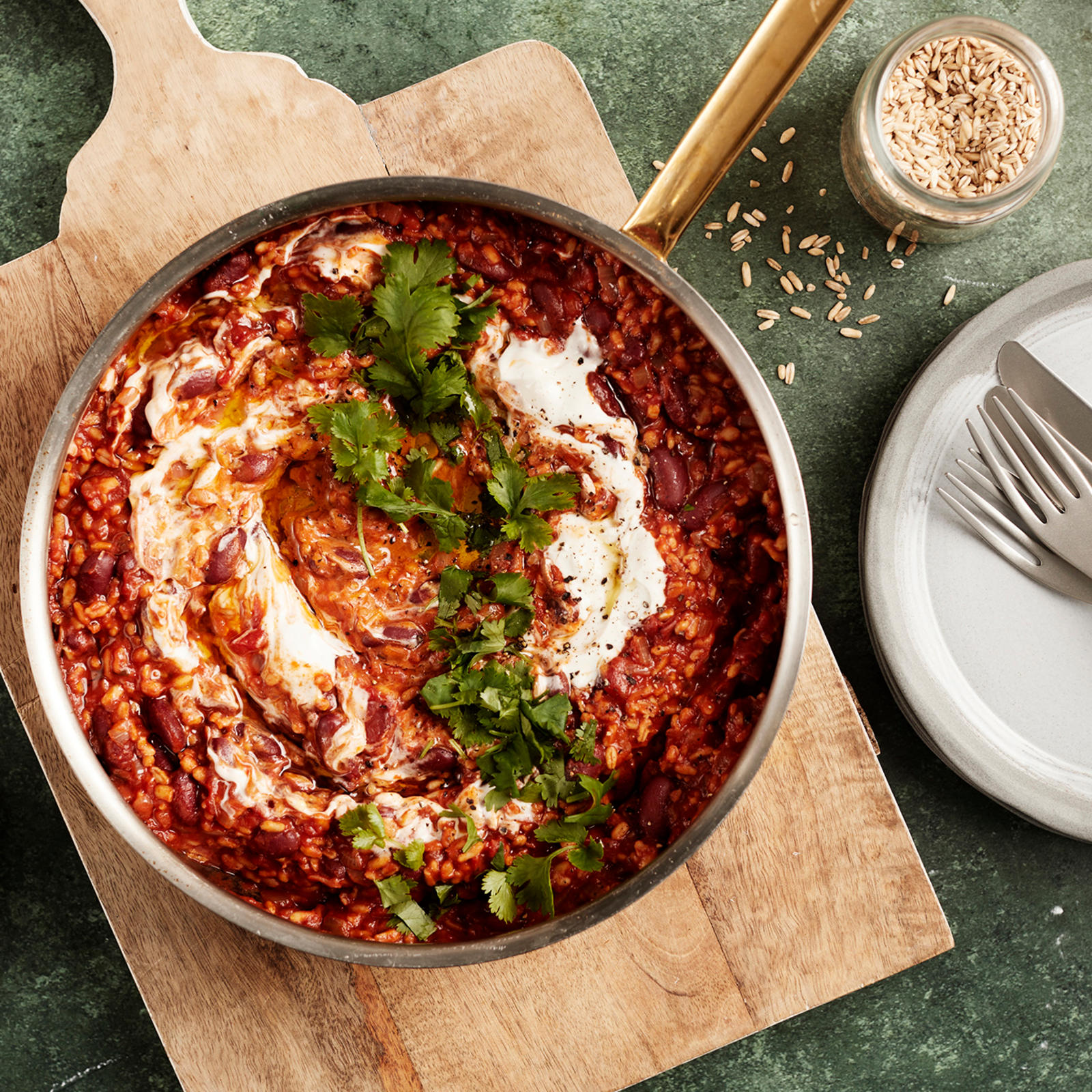 Chili sin carne kauralla