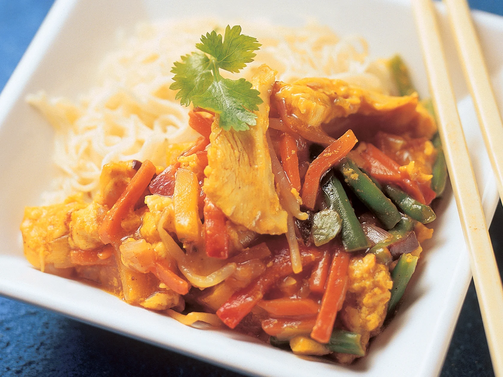 Nopea kalkkuna-kasviswokki