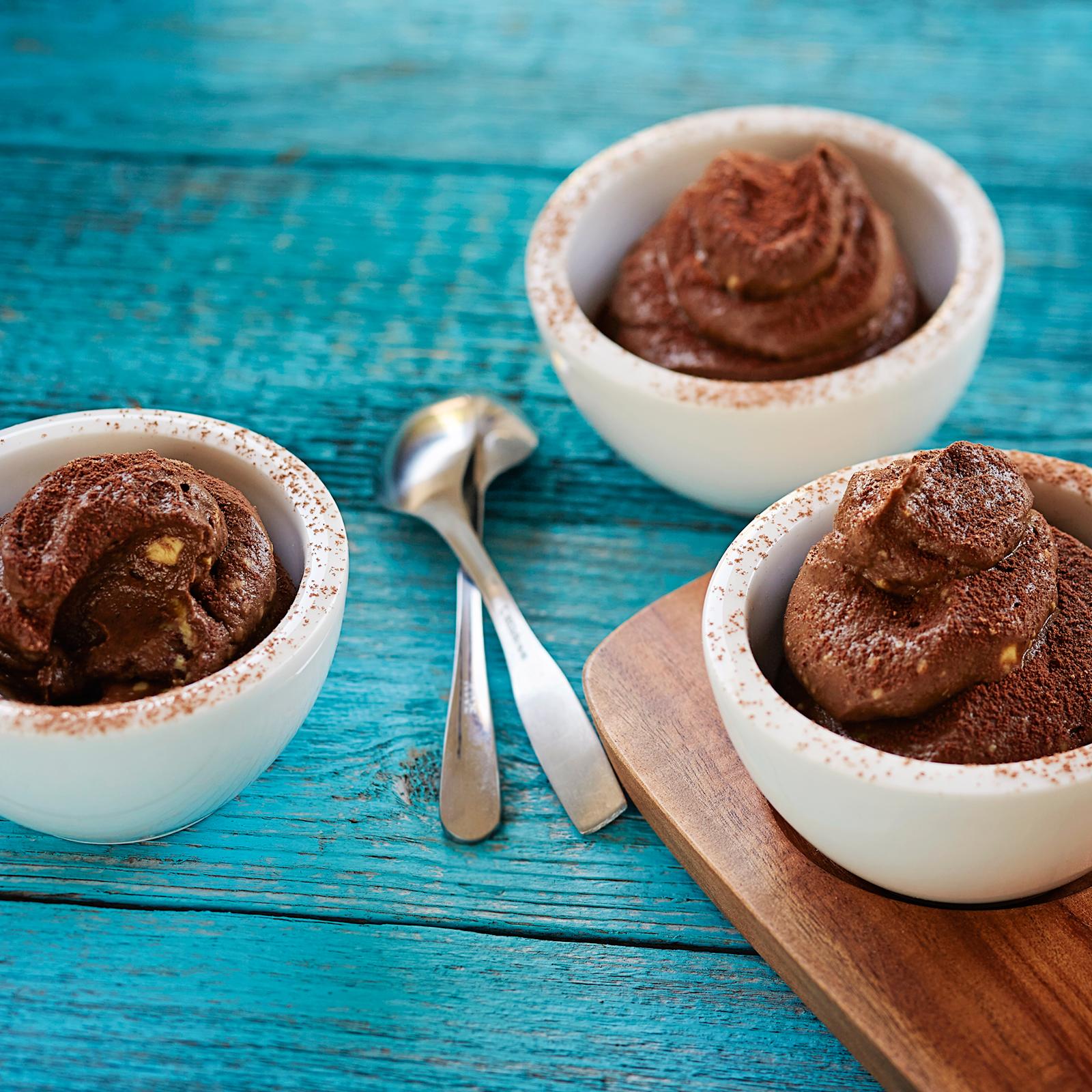 Avokado-suklaamousse