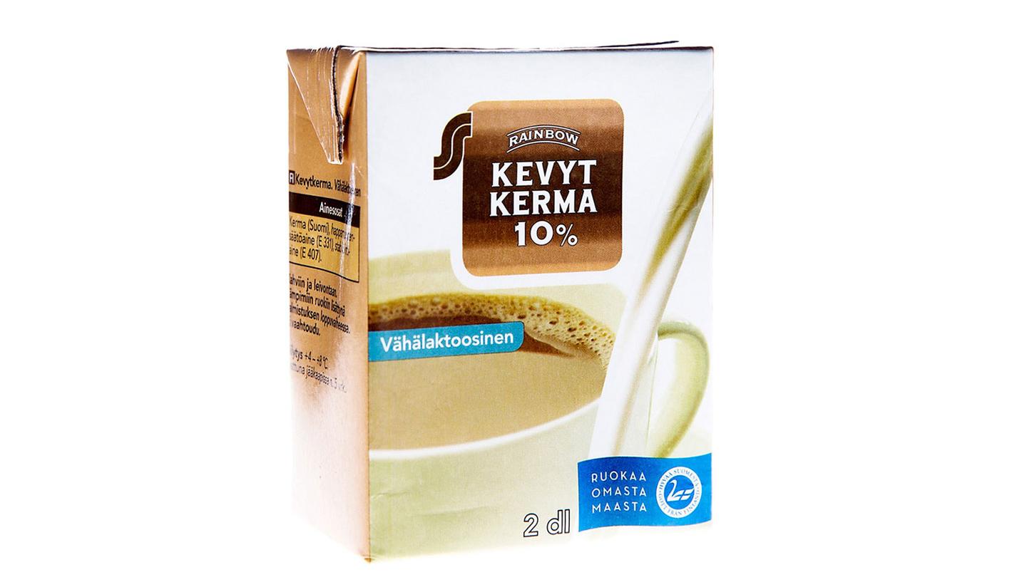 Rainbow kevytkerma 10 % vähälaktoosinen