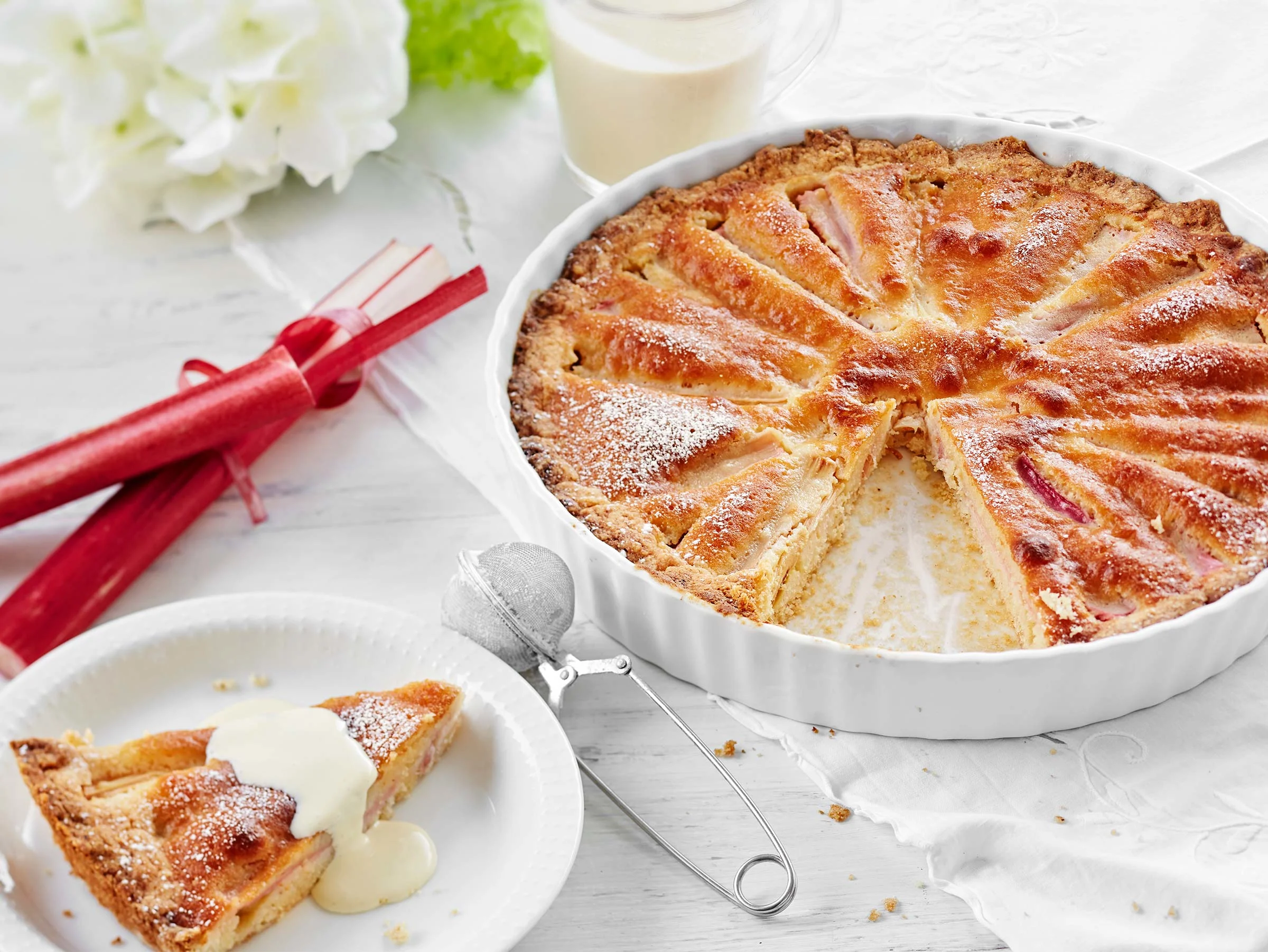 Raparperi-mantelipiirakka