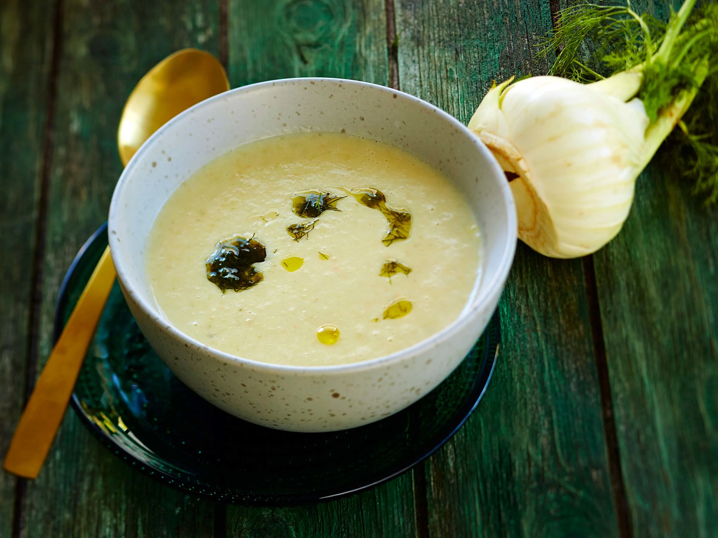 Juustoinen fenkolikeitto