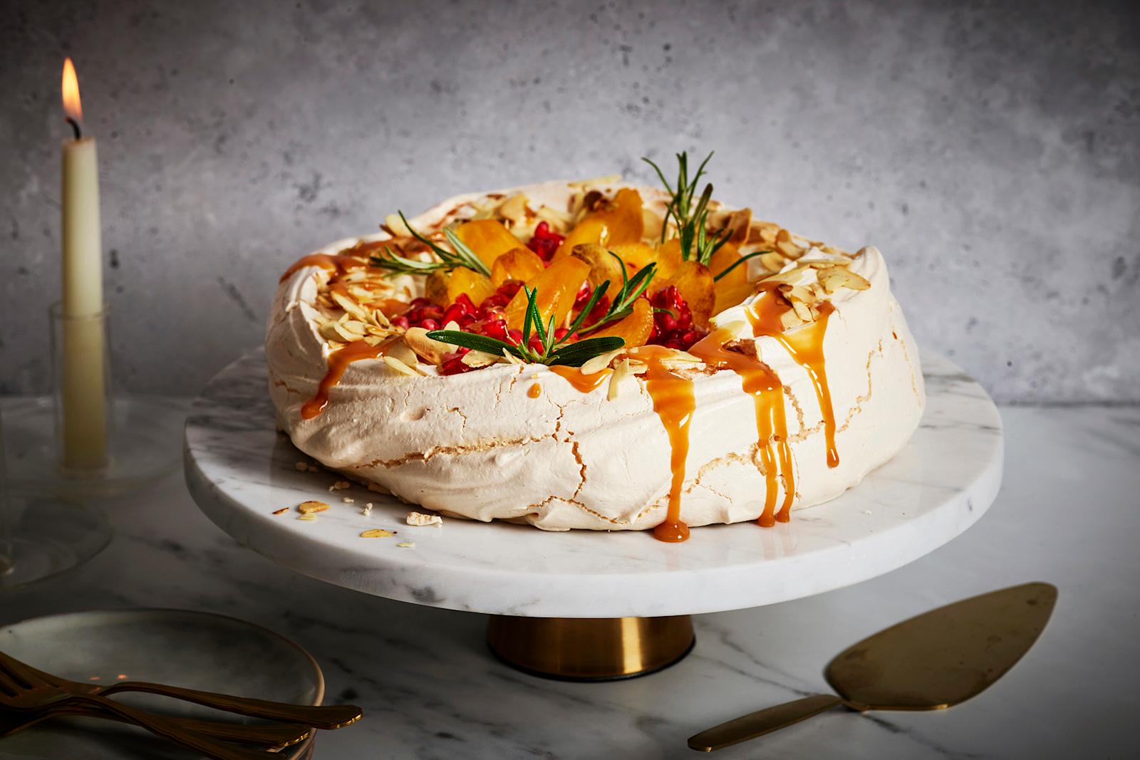 persimonpavlova, joulupavlova