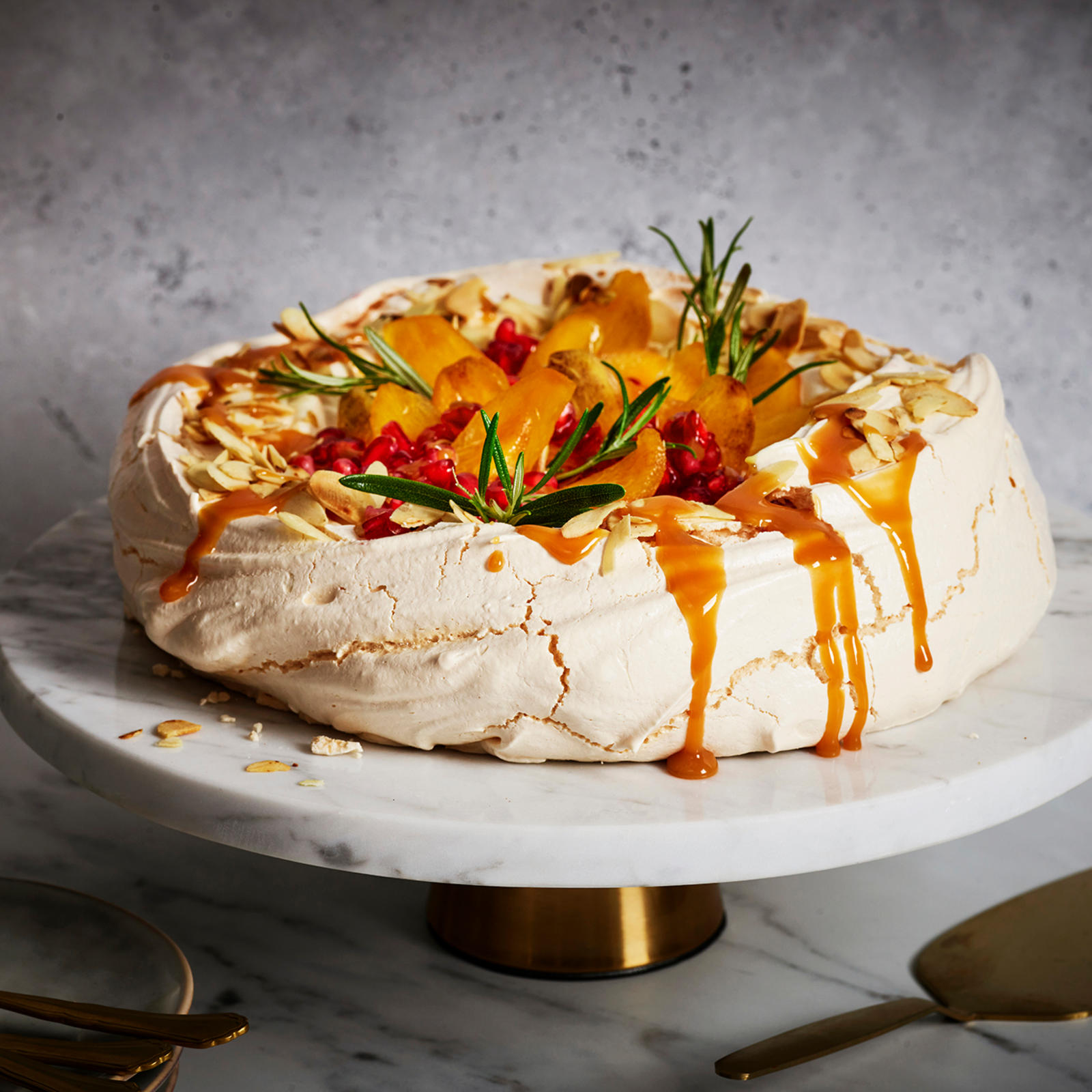 persimonpavlova, joulupavlova