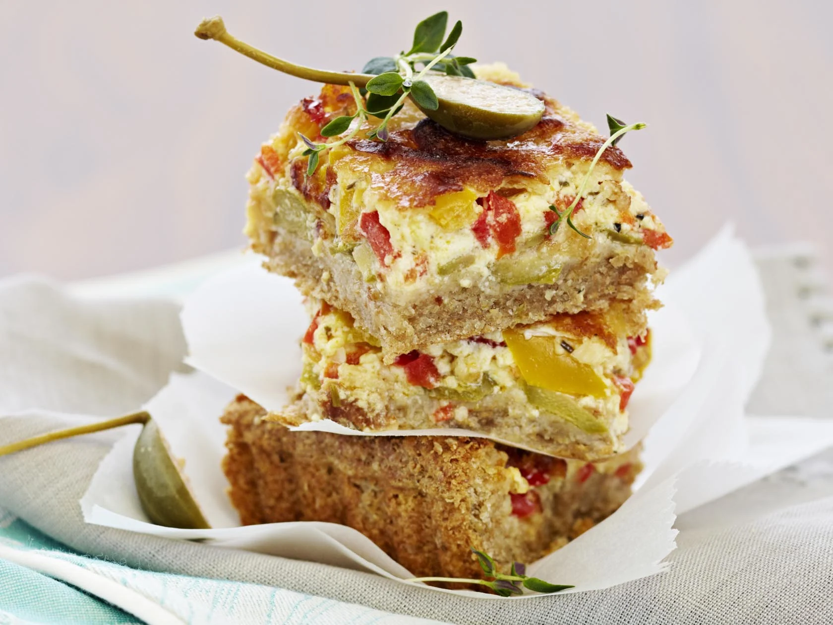 Juusto-paprikapiirakka